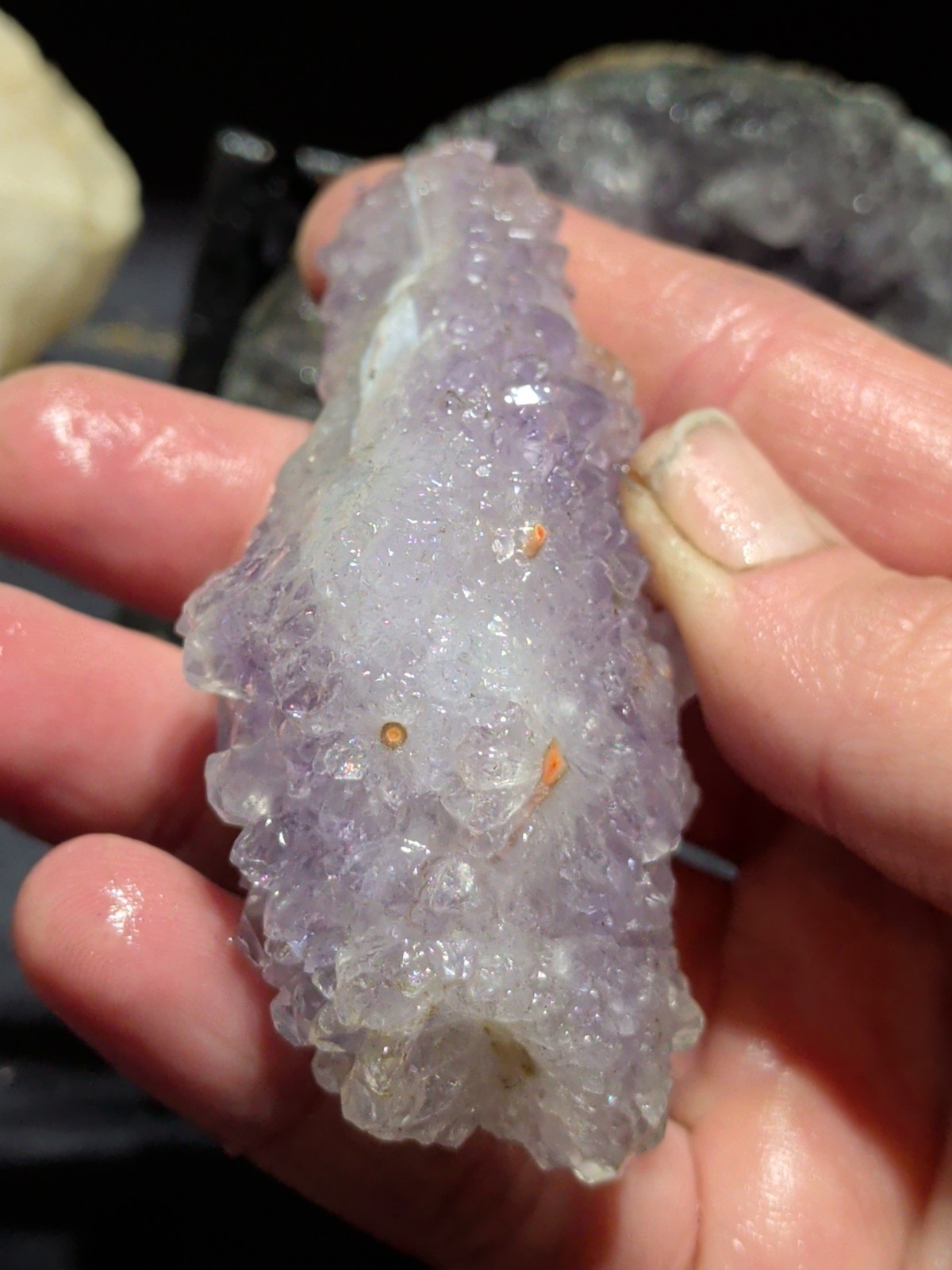 Amethyst Lavender w/ Flower Like Formations Crystal Specimen (3.7oz)