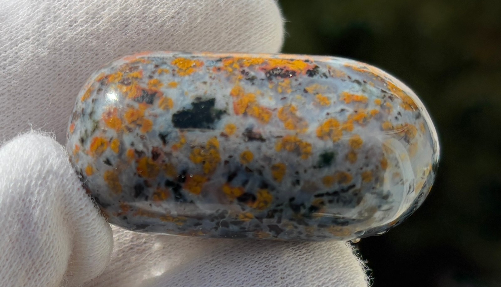 US SALE 349g LOT 12 OJ OCEAN JASPER LOG TUMBLE TUMBLES TUMBLED STONE STONES