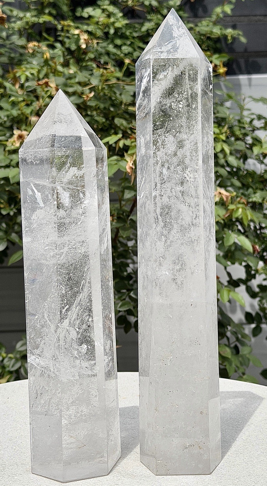 Wholesale Lot 2-3 Pcs Clear Quartz Tower Obelisk Point natural Crystal Energy