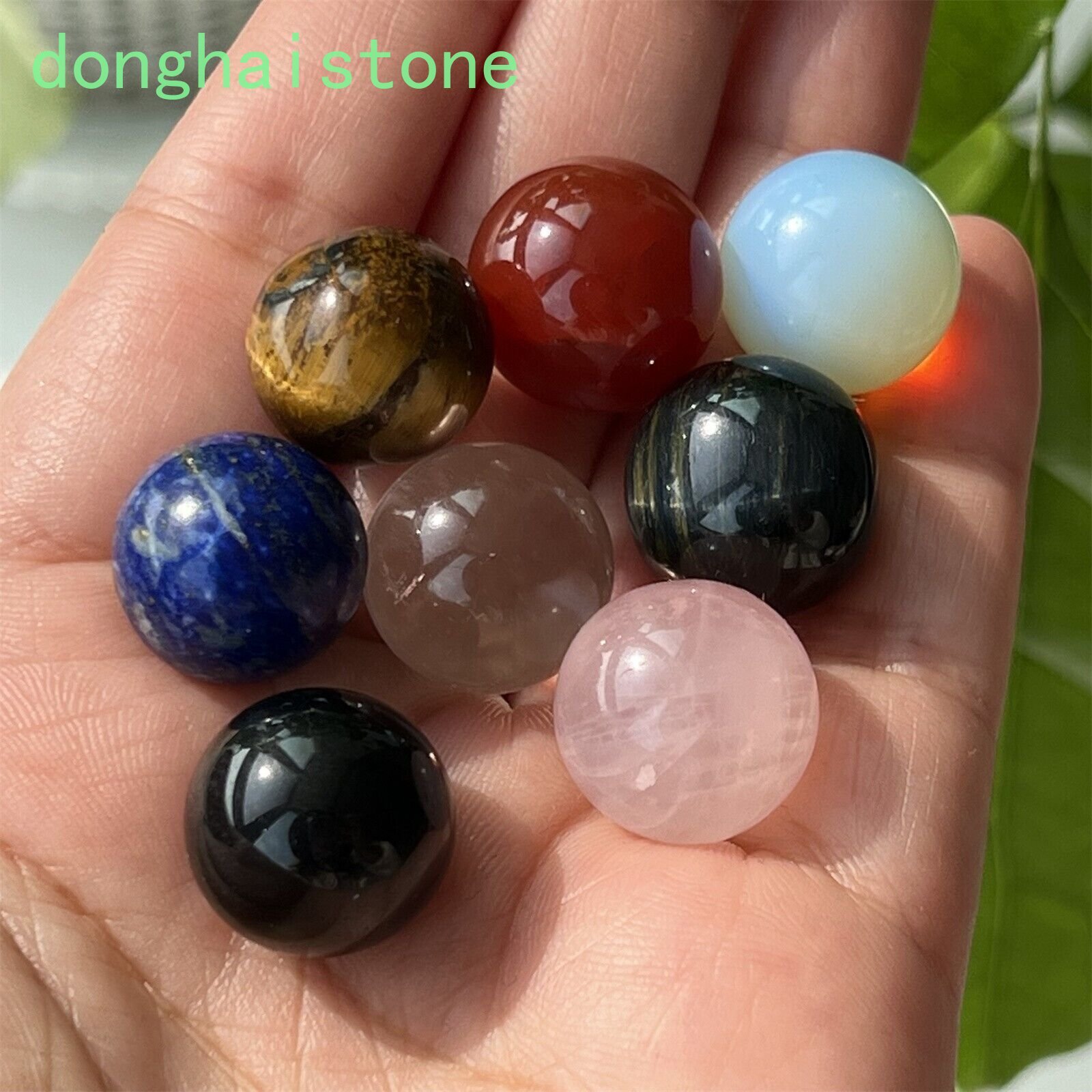 13x Wholesale Natural Mixed sphere quartz crystal ball Palm stone healing 15mm+