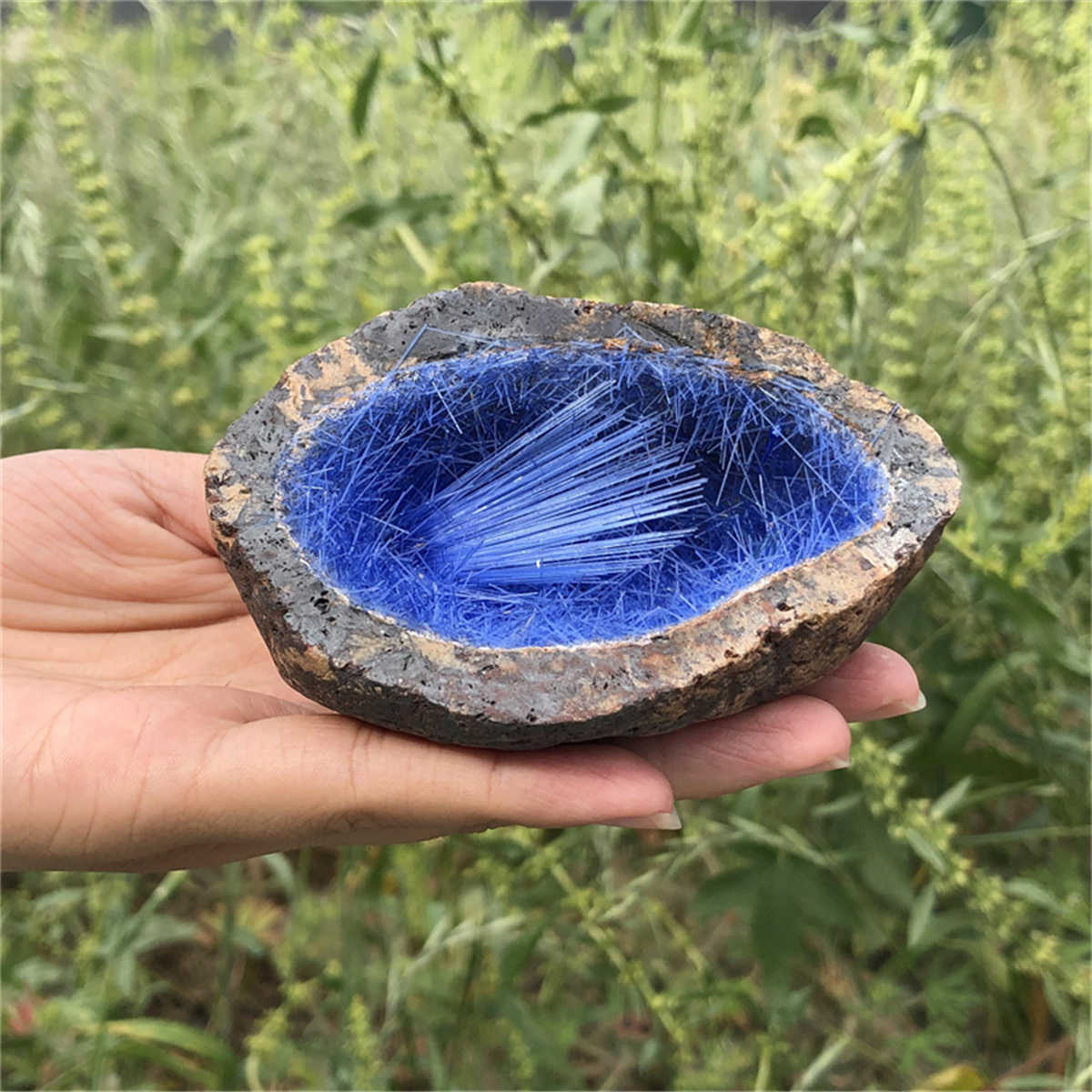 270g Natural Needle Ironstone Mineral Specimen Healing Reiki Decor Crystal Gift