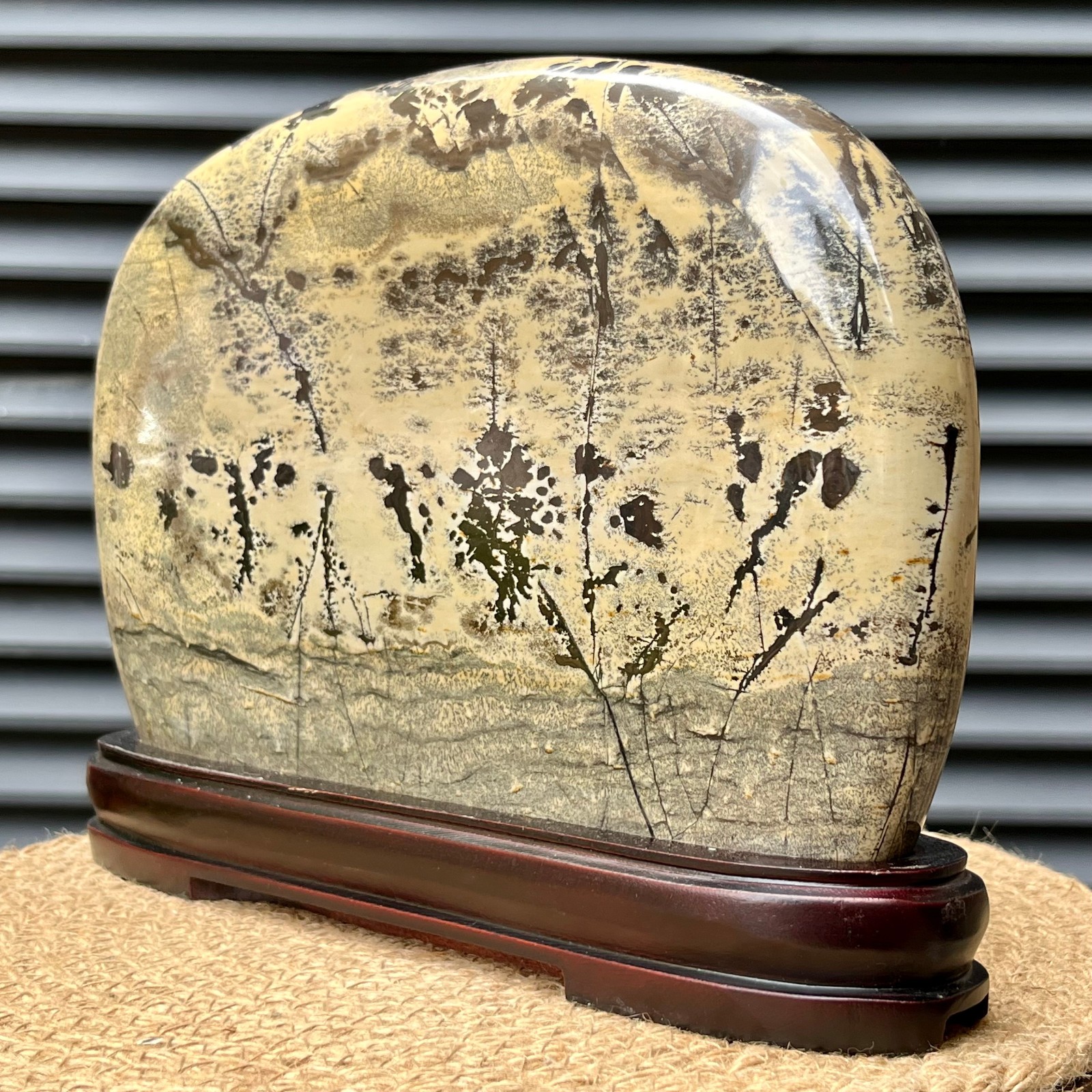 7.4 lb Scenic Stone Picture Art Thoughtful Gift Display Decor Stand
