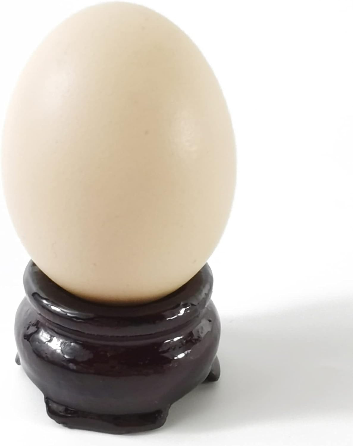 20 Pcs Wooden Egg Stand Holders 2 Sizes Round Base for Crystal Ball Dark Red