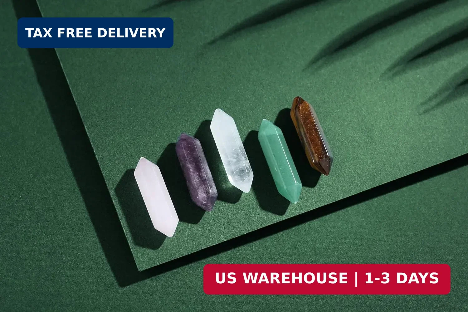 10PCS Healing Crystals Stones Sets Natural Amethyst Rose Quartz Clear Quartz Tig