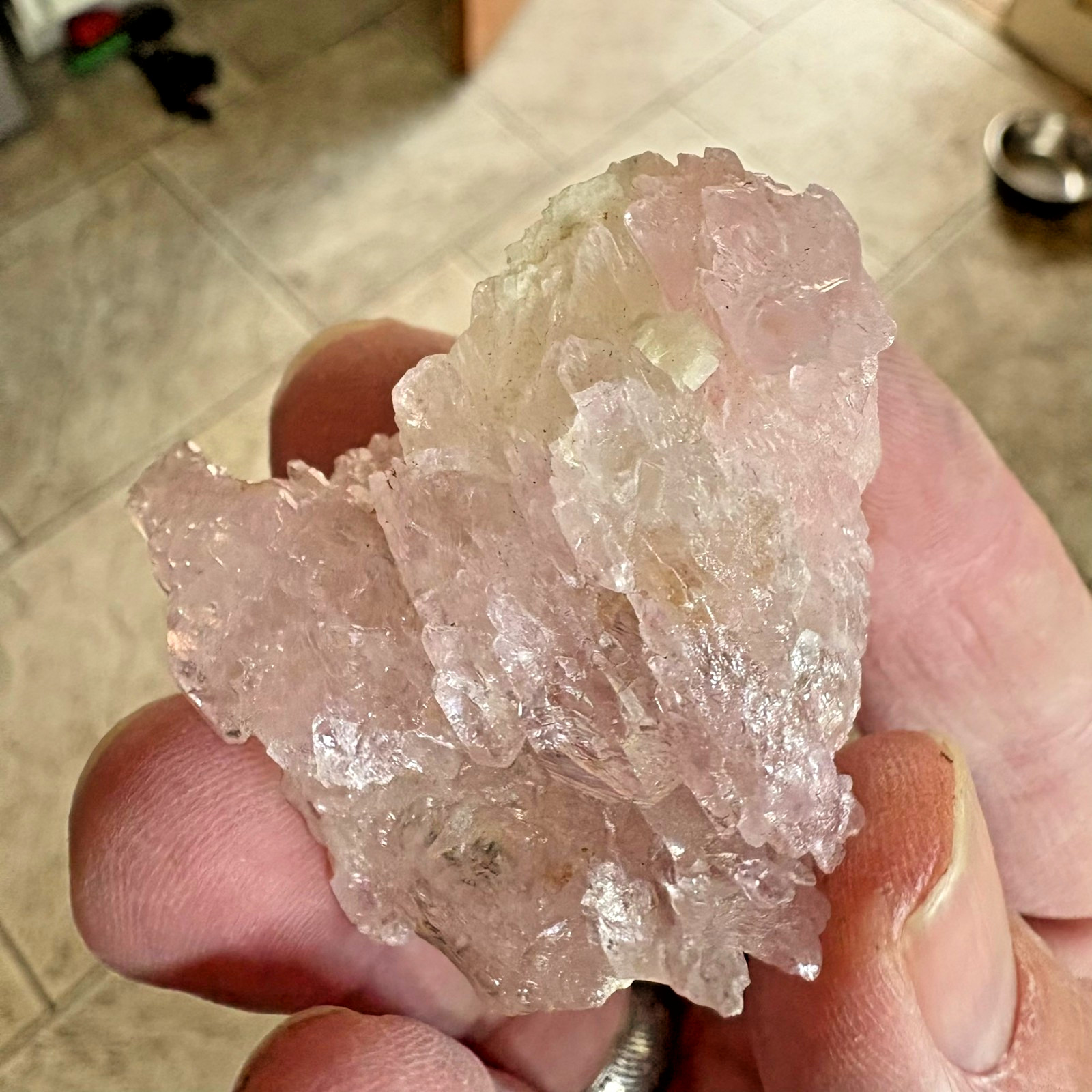 Rose Quartz, crystalline, Taquaral, Itinga, Minas Gerais, Brazil