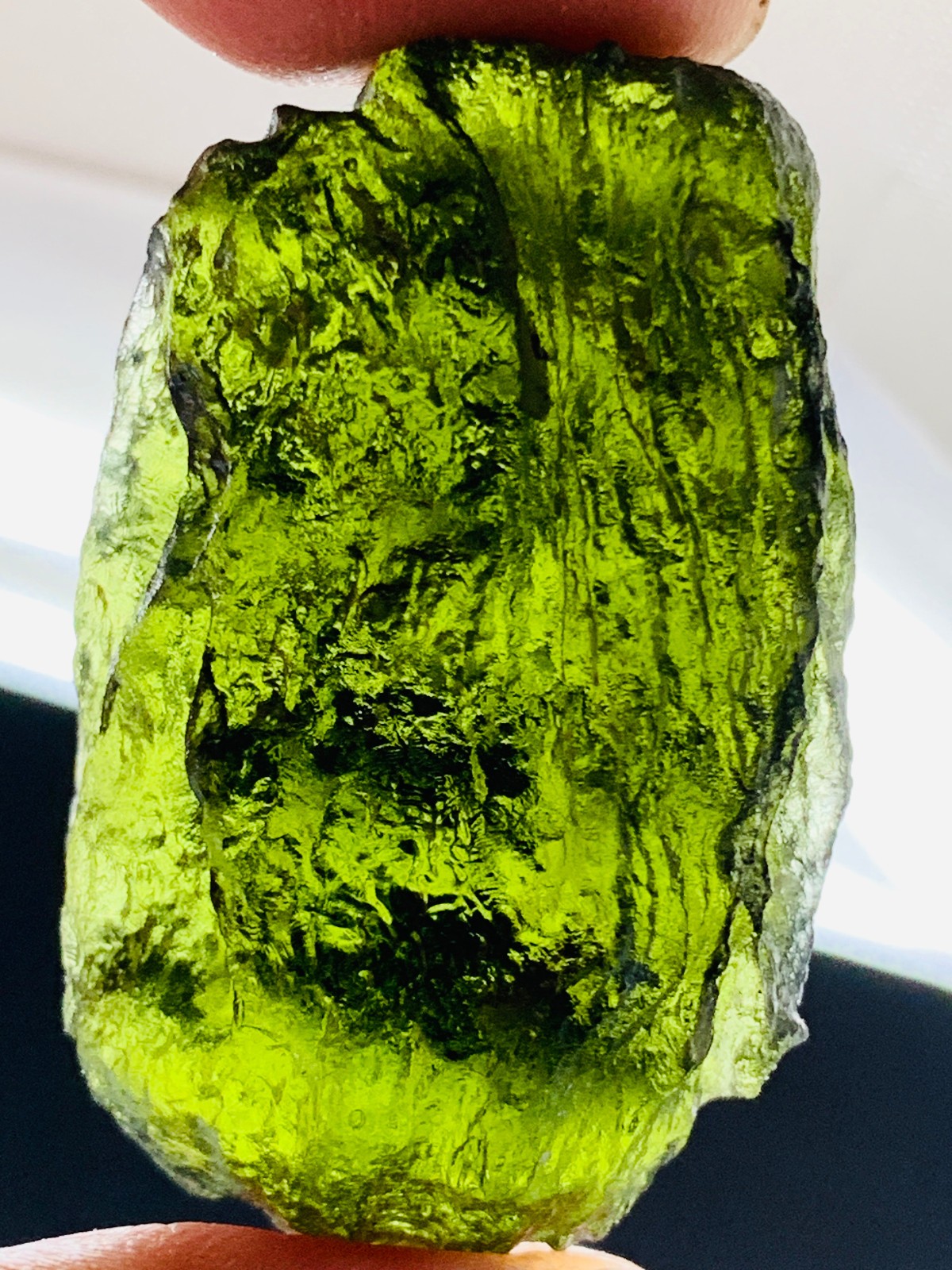 TOP Moldavite Raw Moldavite Crystal from Czech Republic PICcertificate 82CT