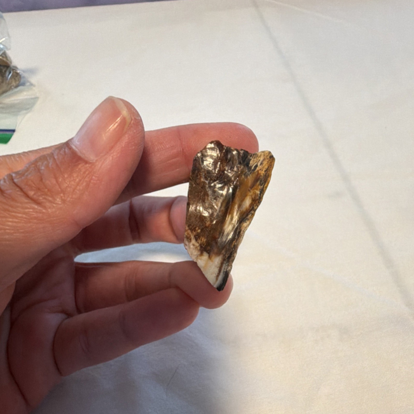 Small Brown and White Rough Mineral Specimen Display Piece Rock