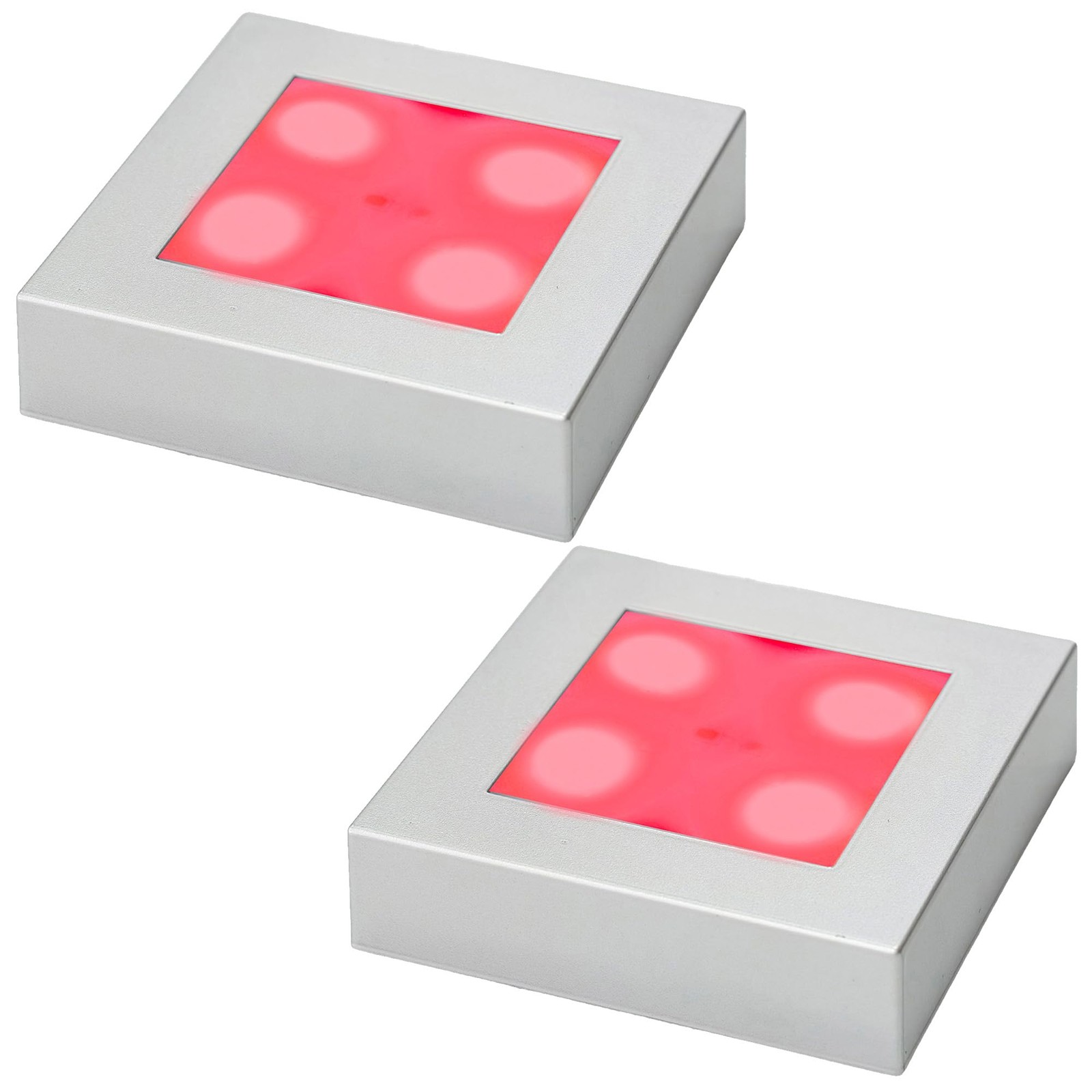 2PCS LED Lighted Base for Glass Art, 7-Color Changing Square Display Pedestal…