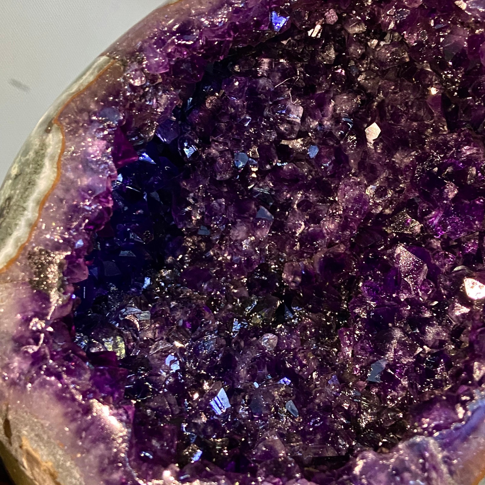 8.26LB Natural amethyst Dinosaur egg Quartz Crystal specimen healing
