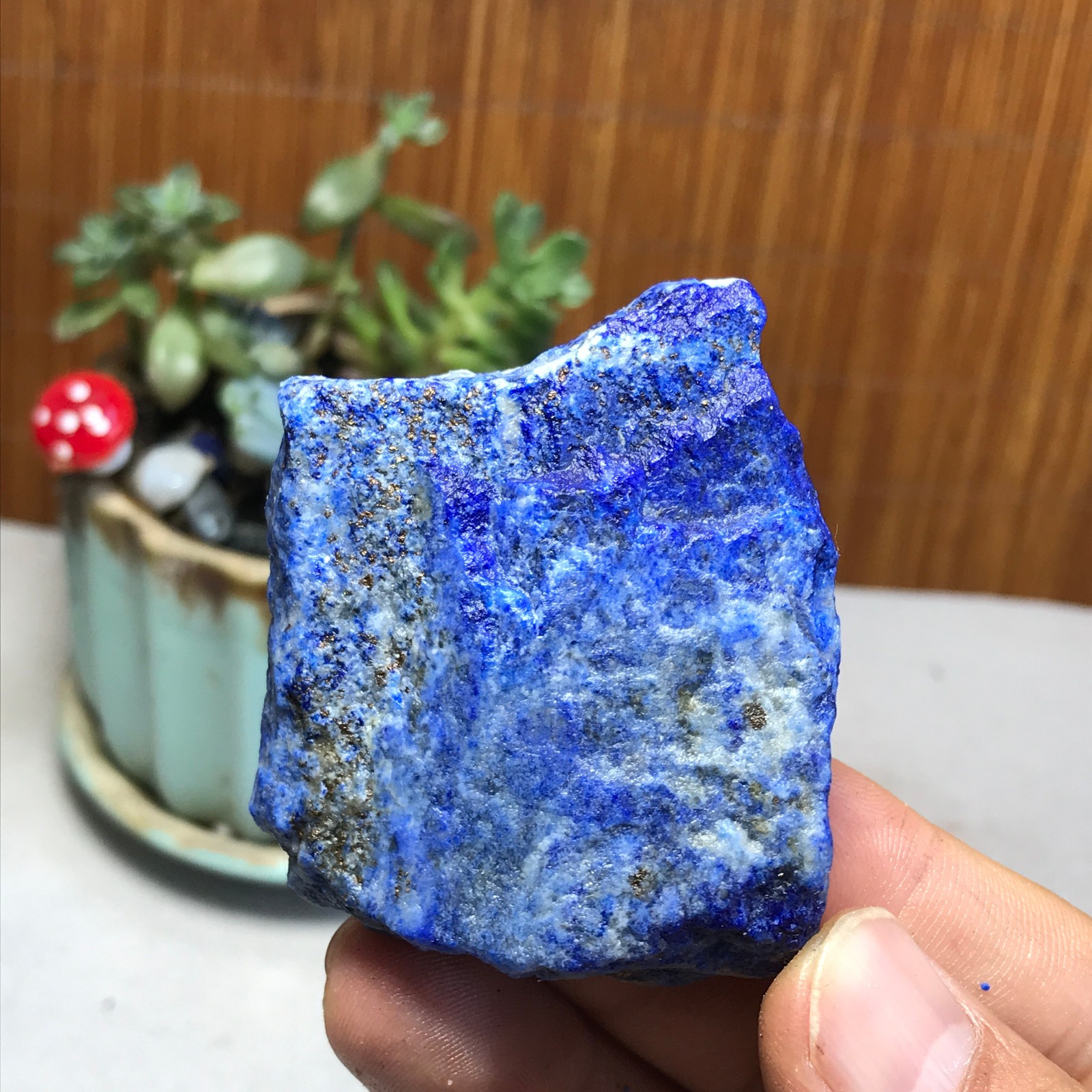75g Natural lapis lazuli Crystal gemstone Rough Mineral Specimen healing A5696