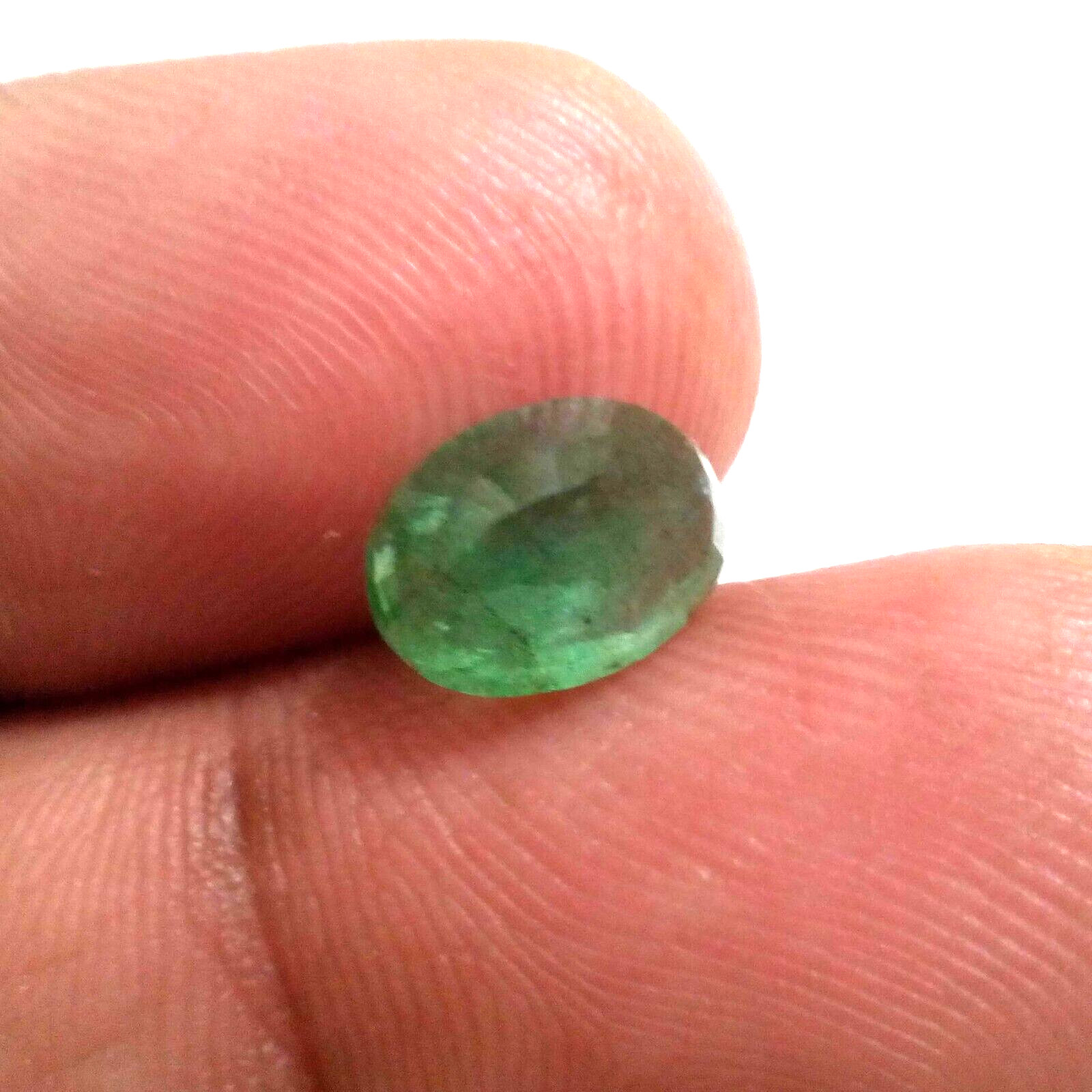 Good Quality Zambian Green Emerald Oval Shape 2.30 Crt Faceted Loose Gemstone