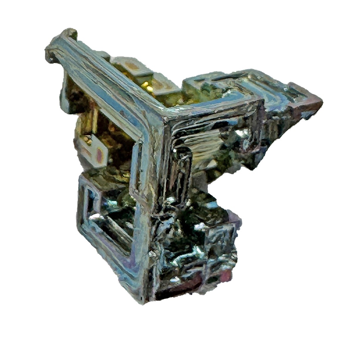 Bismuth Crystal Wire Wrap Bi STEM Education Crystal Grid Rainbow Y900