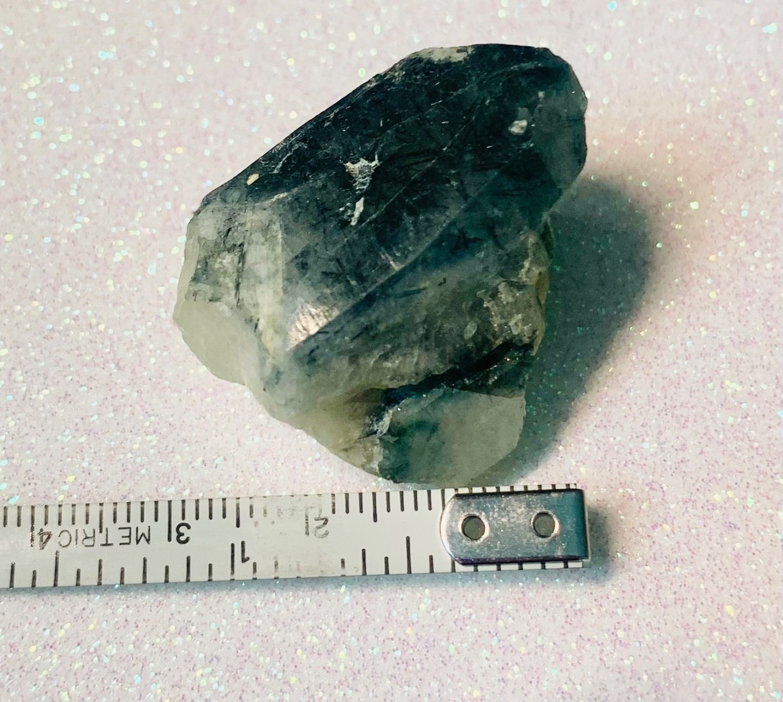 Sapphire BEAUTIFUL BLUE WHITE specimen crystal
