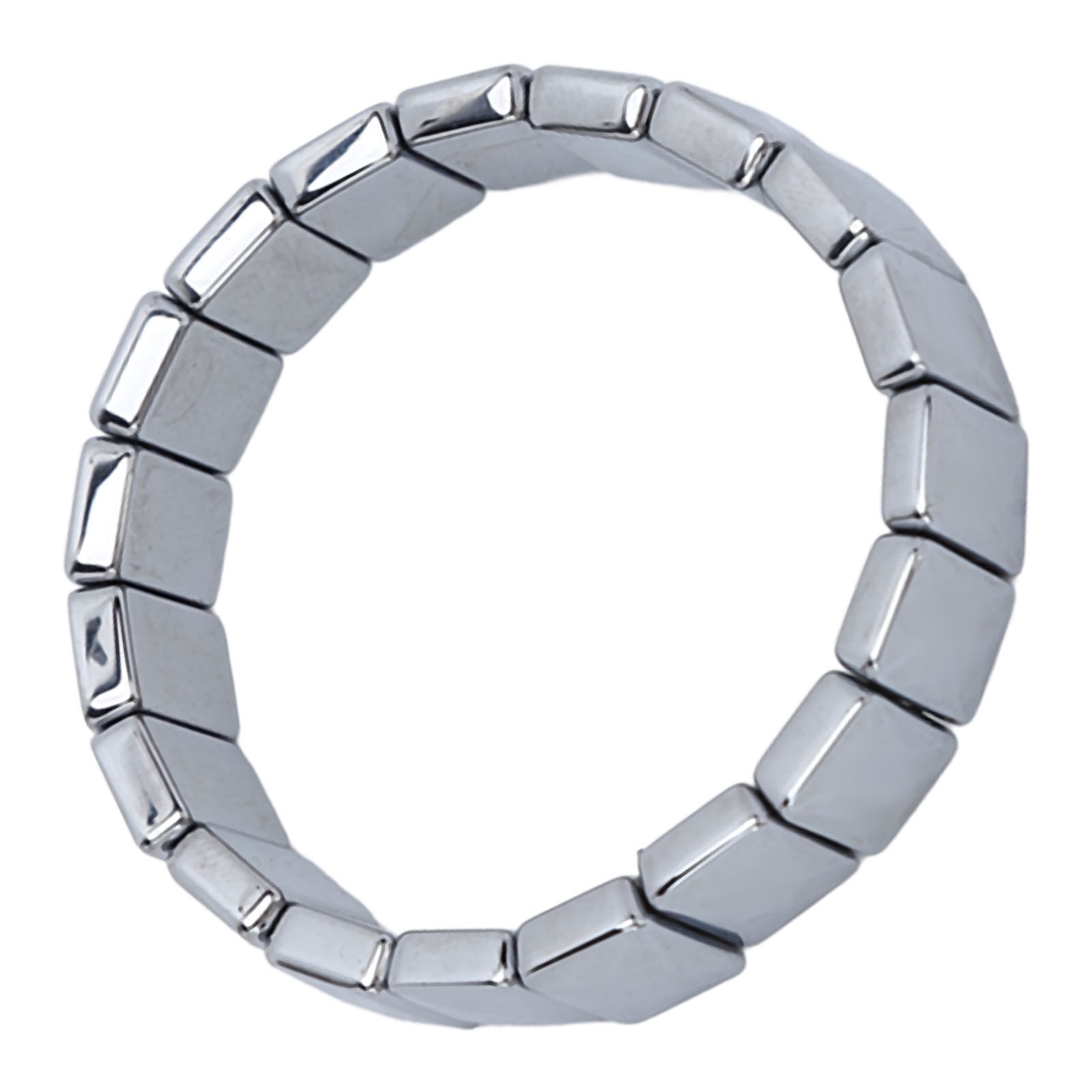 Terahertz Stone Bracelet Faceted Rectangle Pain Relief Bracelet For