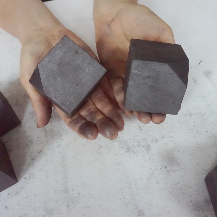 4.5LB 10 Natural Shungite Protect Radiation Crystal Square Heptahedron Healing