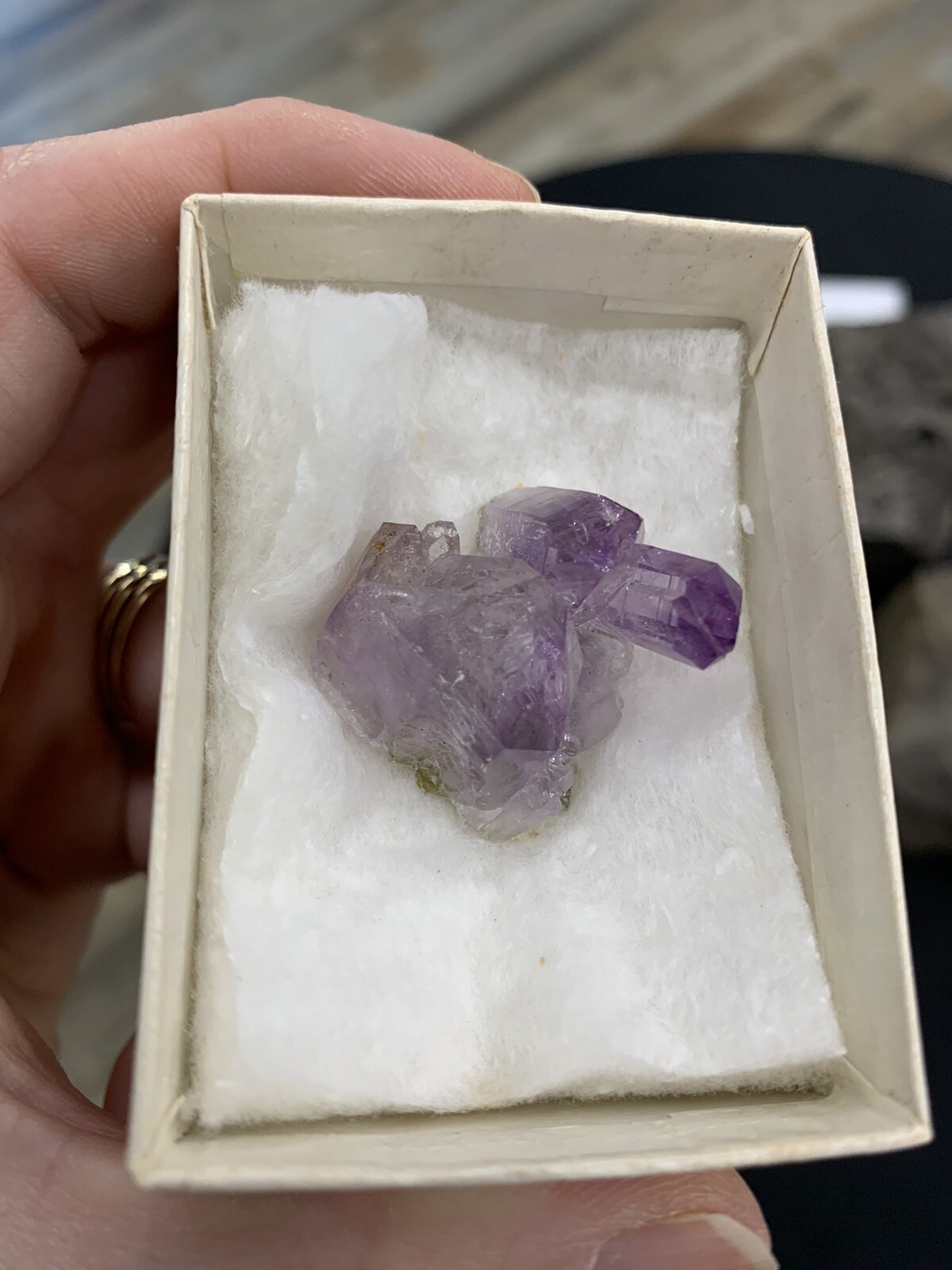 Vintage Collection Mini Purple Lilac Amethyst Crystal Cluster, Veracruz Mexico