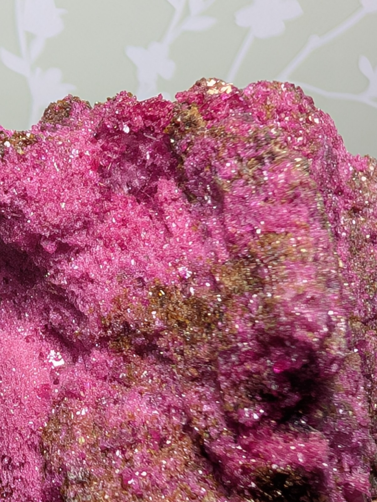 Raw Red Corundum Mineral Natural Ruby Specimen with Clay Figure Gift Collectors