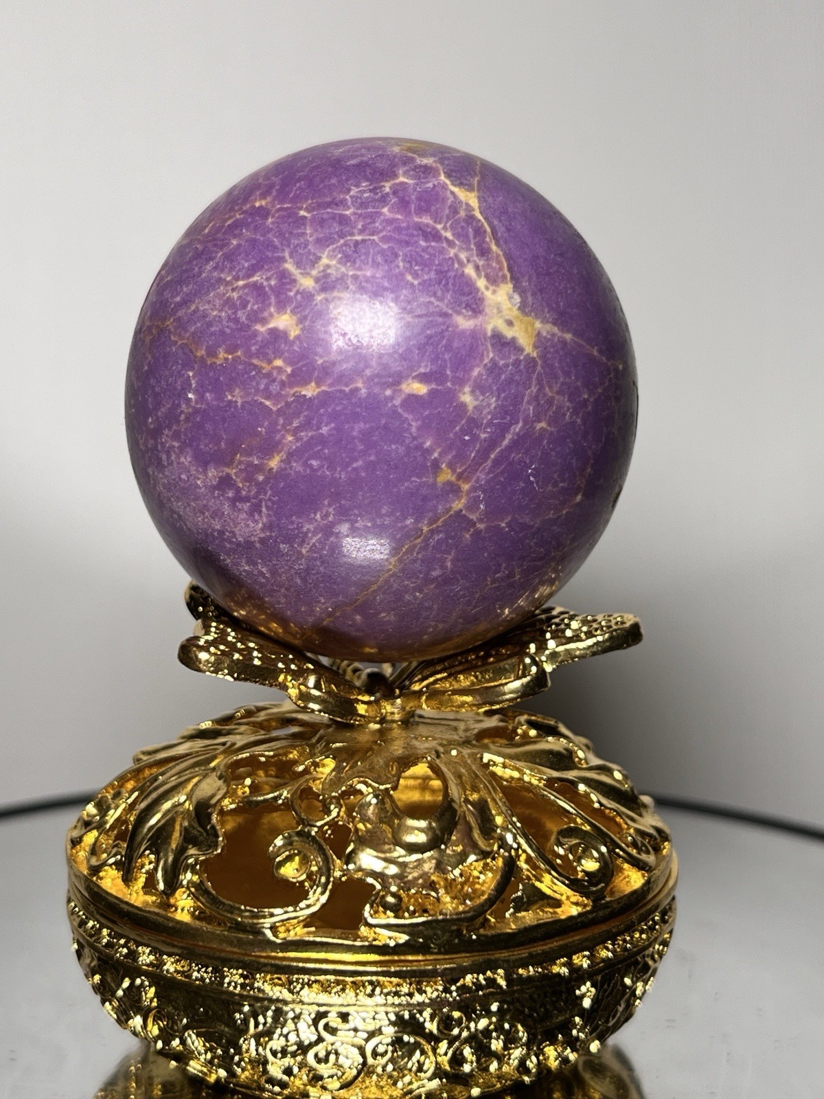 Phosphosiderite Sphere w/holder 57mm