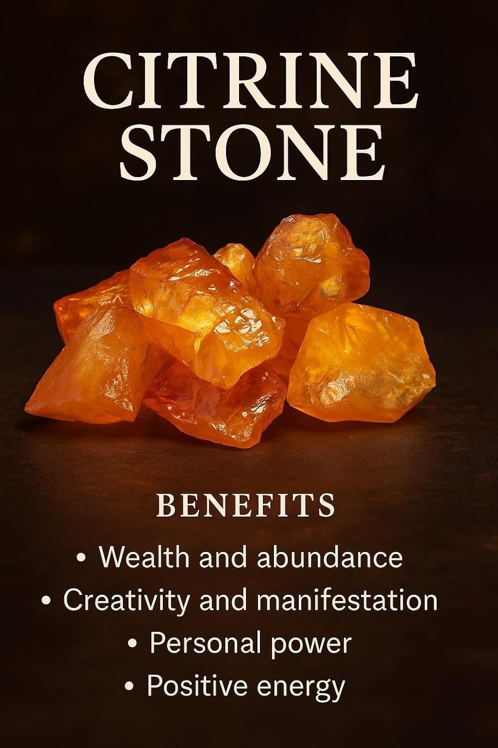 Large 1.25-2.0” Natural Citrine Raw Crystal Stone – Healing Gemstone for Wealth