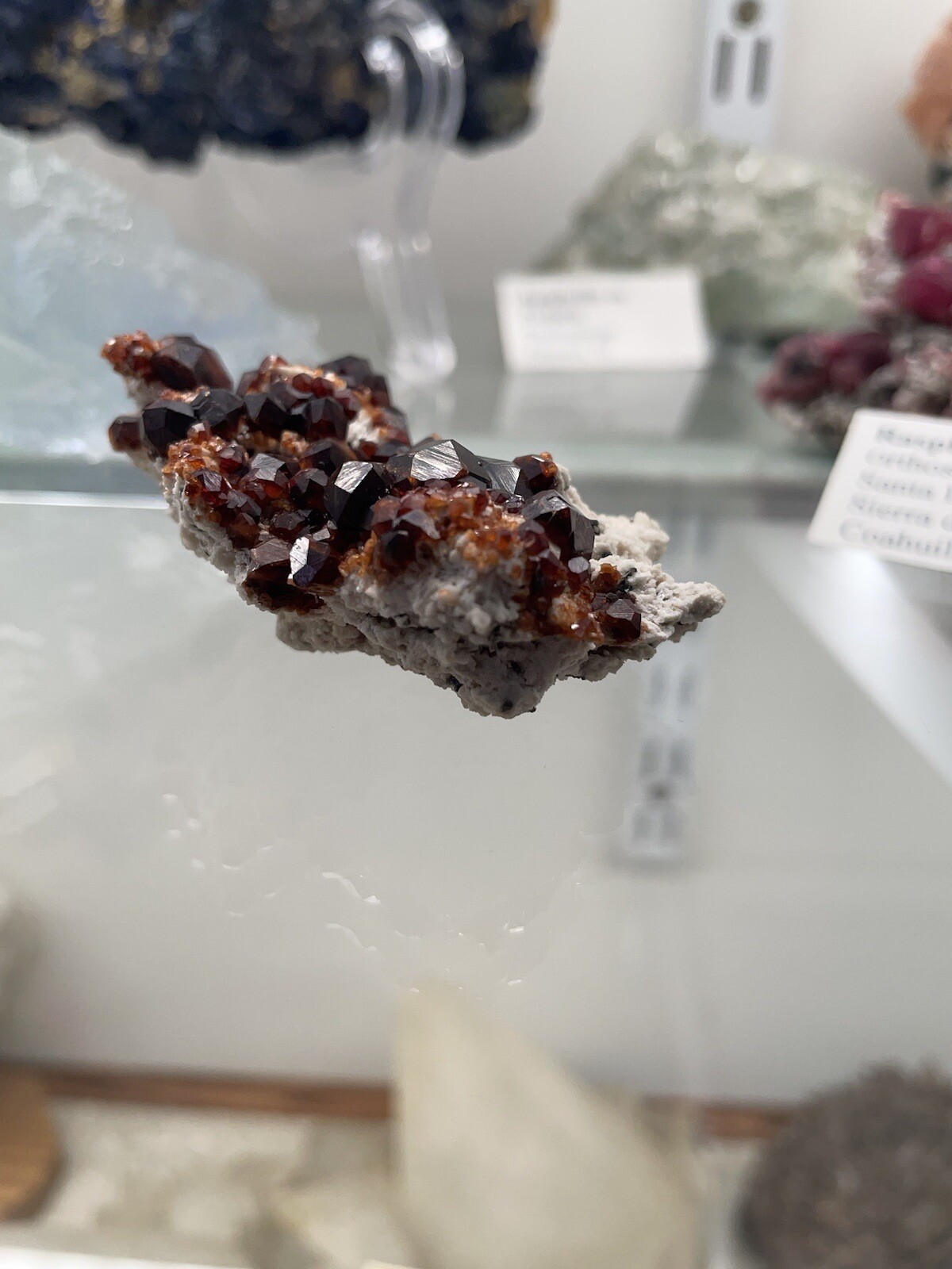 2 3/8” Spessartine Garnet Cluster, Tongbei, Yunxiao Co, Fujian, China