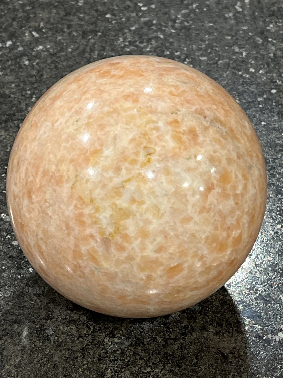 Large 1576g (3.75lb) Sunstone Quartz Crystal Sphere Polished Healing Stone🔥