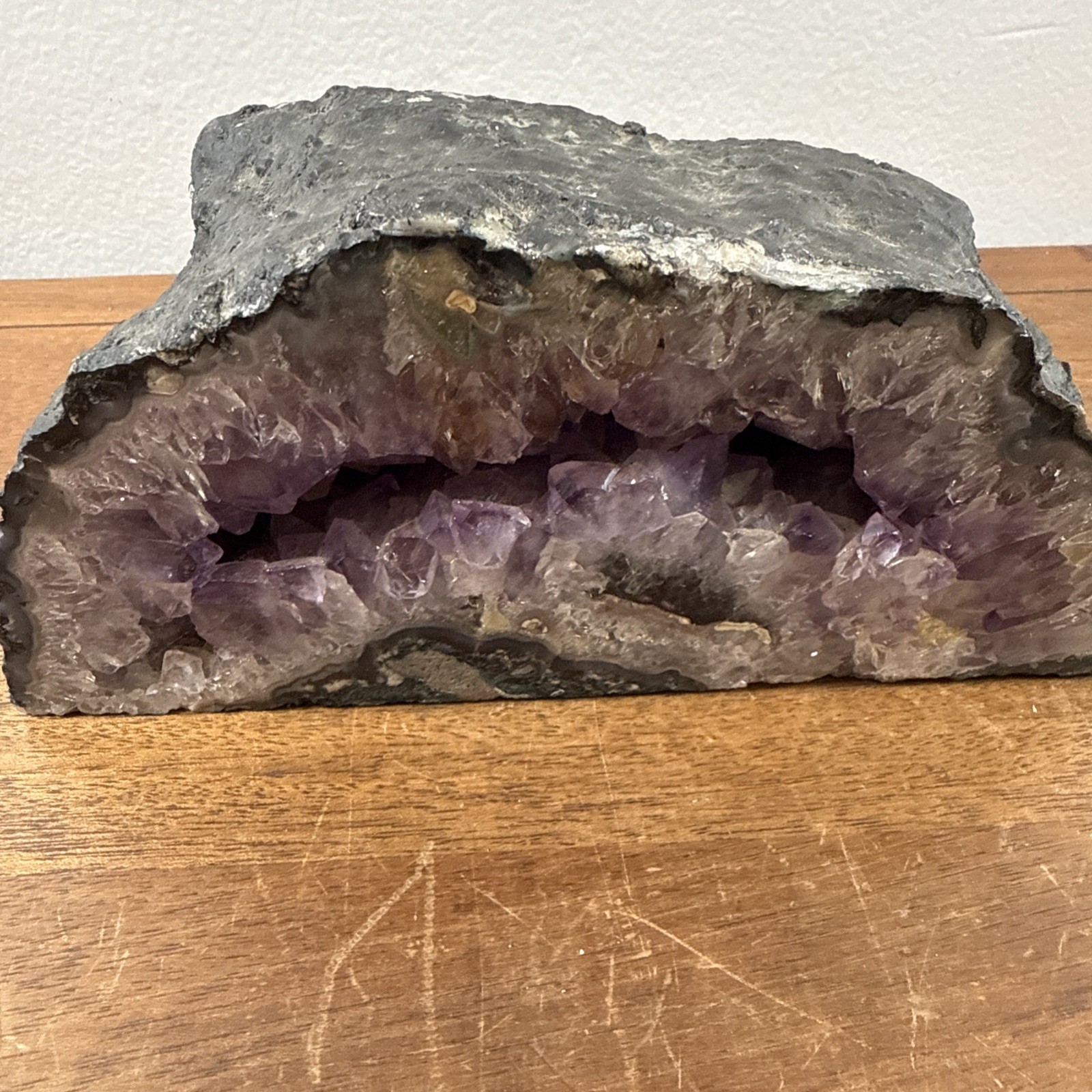 Amethyst Genuine Crystal Free Standing Geode 5lbs