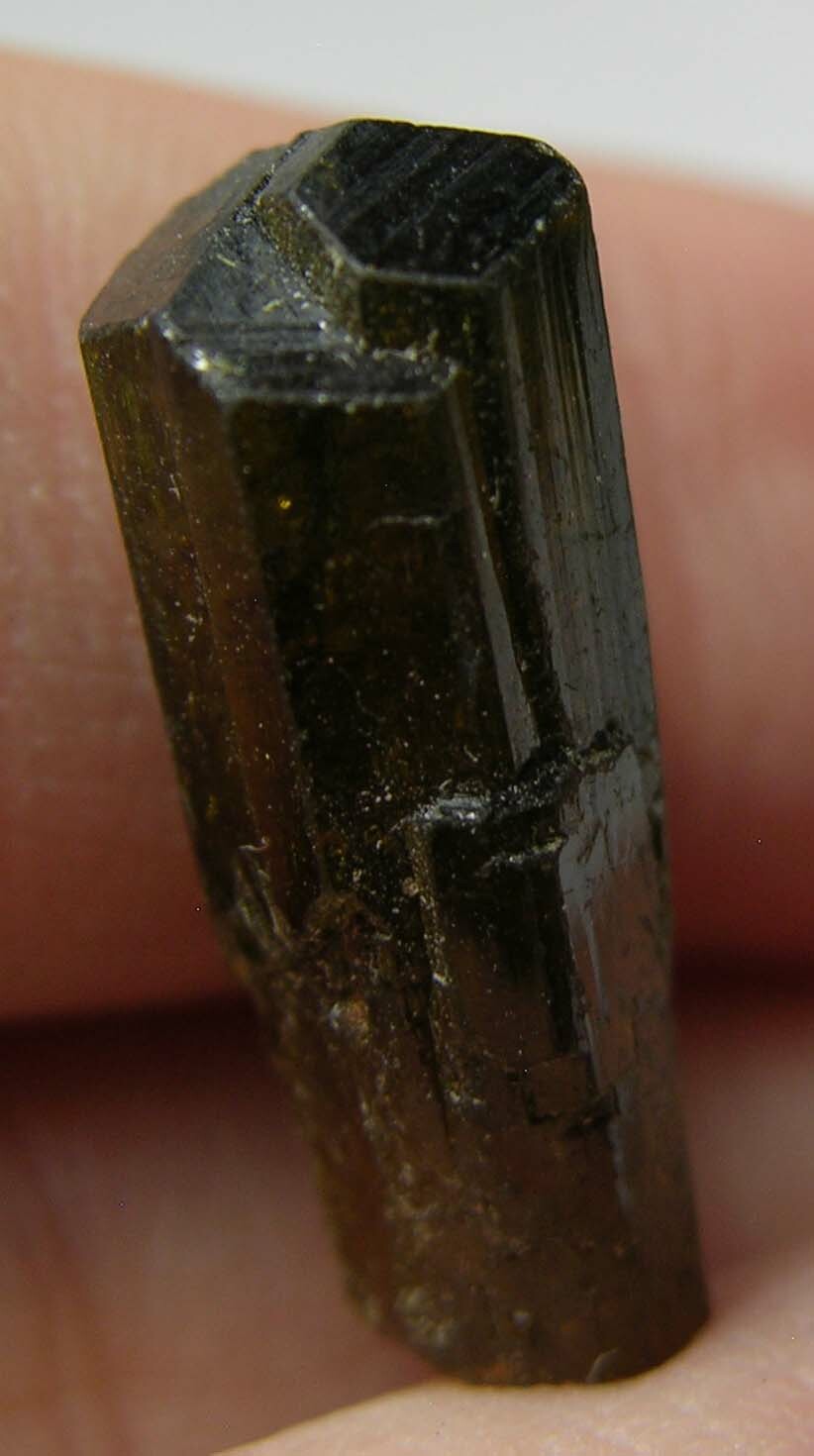 #1 Vietnam 10.50ct Natural Terminated Watermelon Tourmaline Crystal 19mm 2.10g