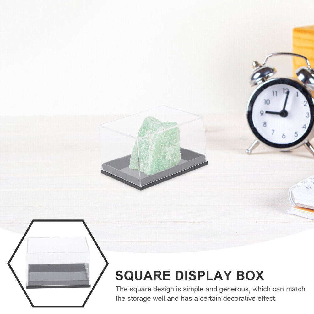 Mineral Display Specimen Box Rectangle Square Display Case Jewelry Organizer USA
