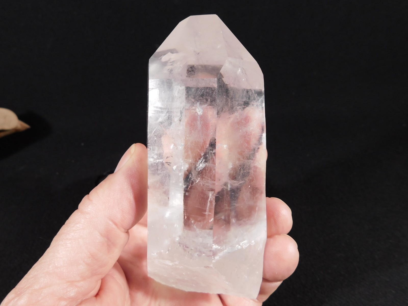 LARGER! SUPER Translucent LEMURIAN Quartz Crystal From Brazil 417gr