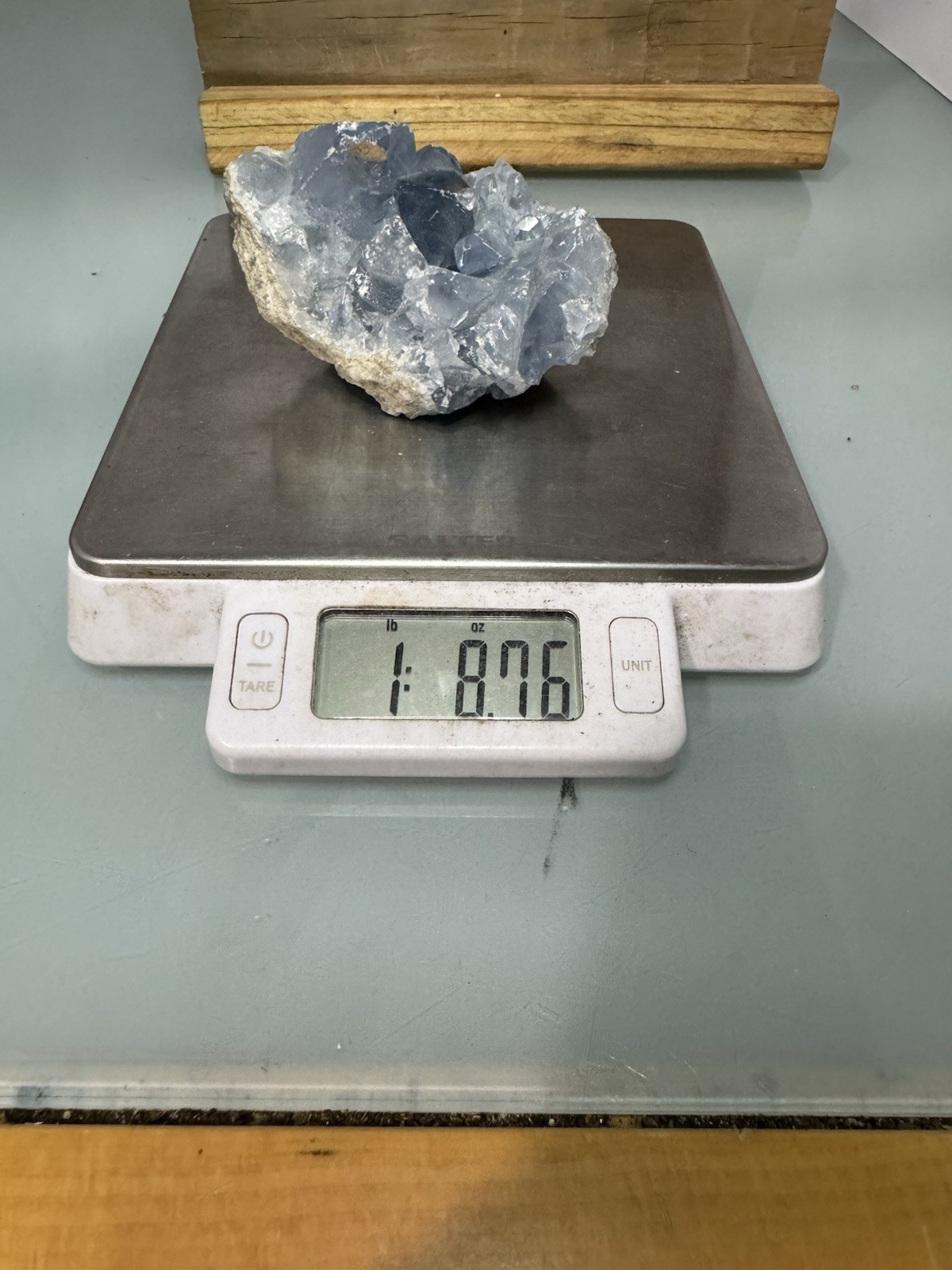 1..8 Lbs Natural Blue Celestite Geode Quartz Crystal Mineral Specimen Healing