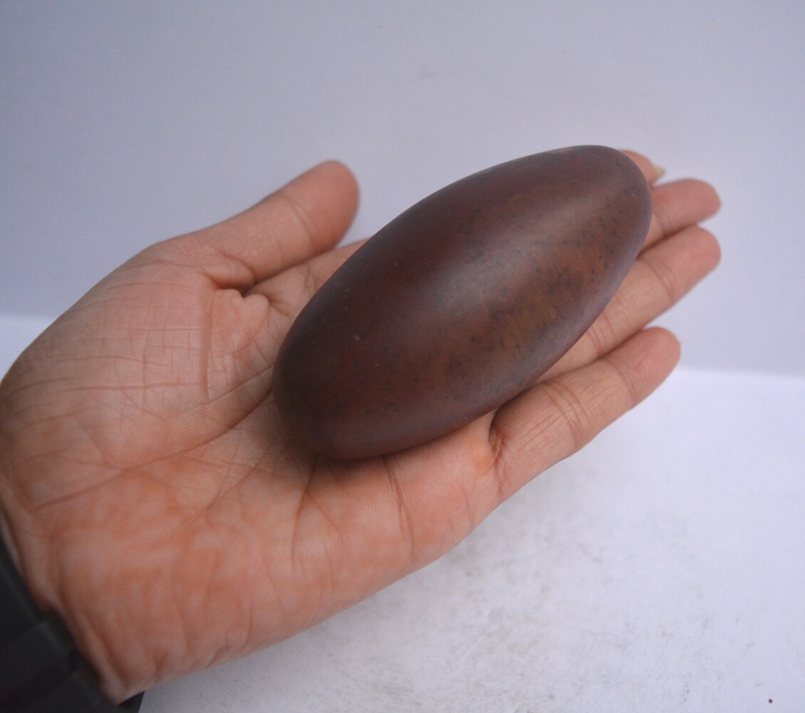 Shiva Lingam Narmada River India Lingam Crystal Stone & Home Decor Gift~165