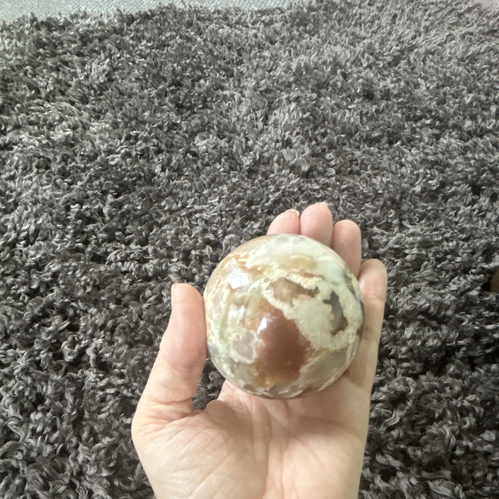 Polished Stone Crystal Mineral Sphere Ball Display Specimen Collectible