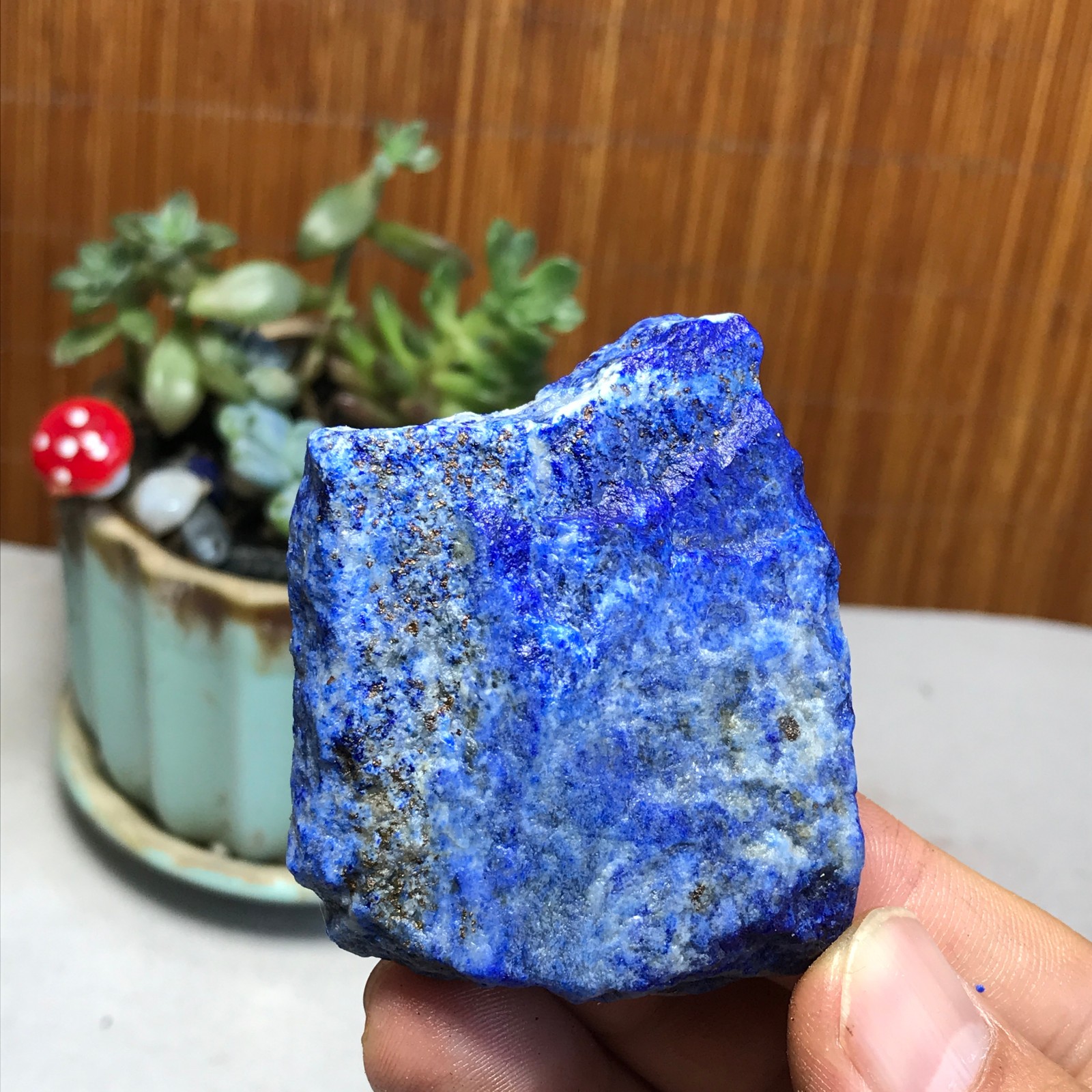 75g Natural lapis lazuli Crystal gemstone Rough Mineral Specimen healing A5696
