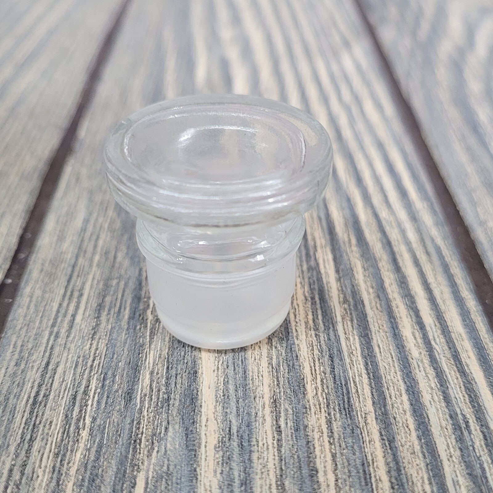 1/4lb Crystals in Vintage Wagner Glass Apothecary Spice Jar Witchy Decor Tumbles