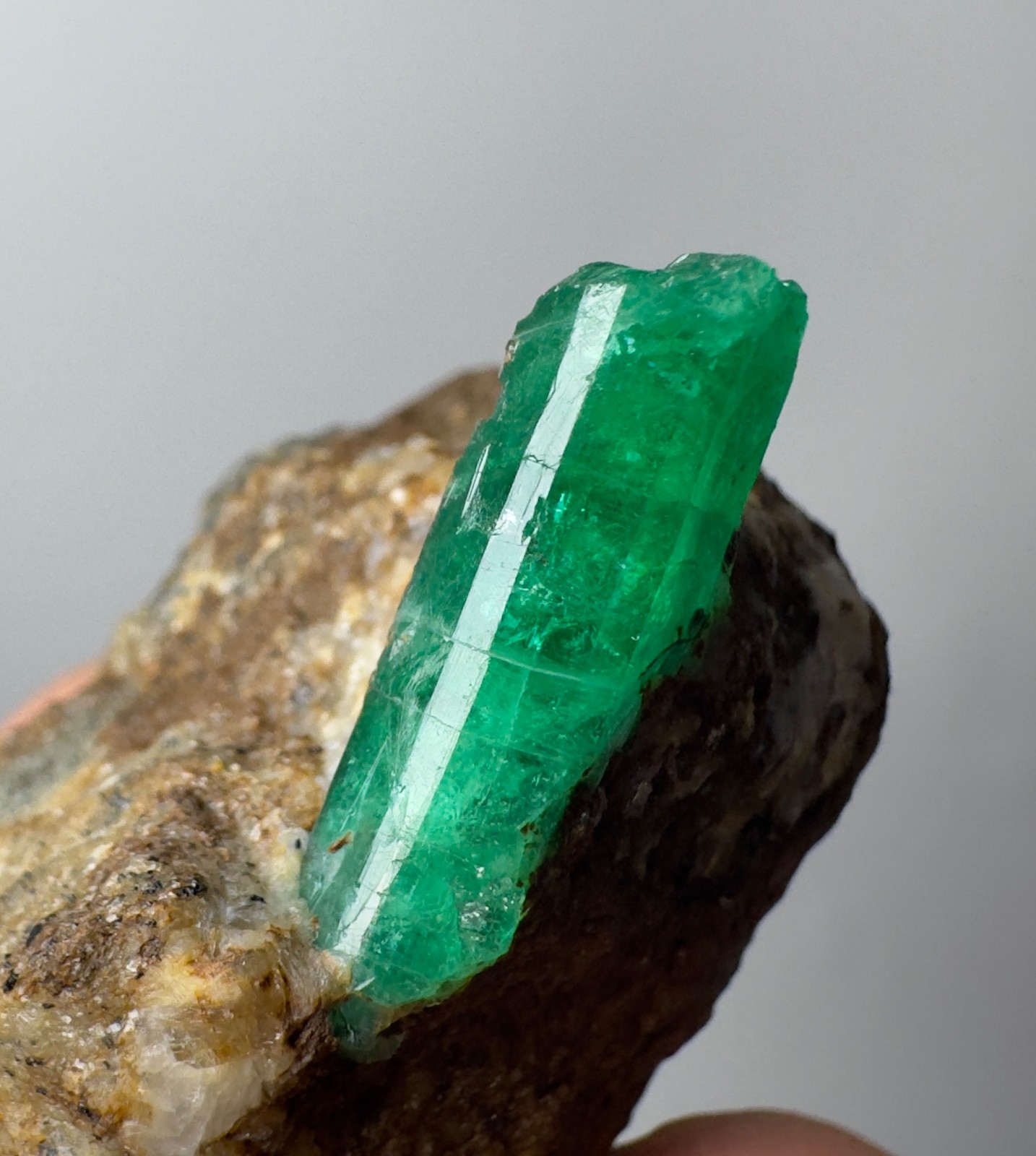 341 CT Natural Emerald Crystals On Matrix From Panjshir Afghanistan