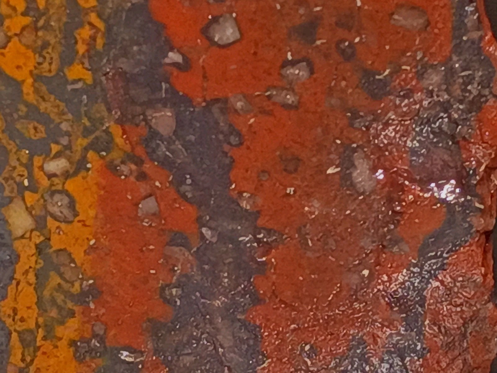 Historic Shepherds Fire Jasper Magnetite 315g Face Polished Slab Specimen MO