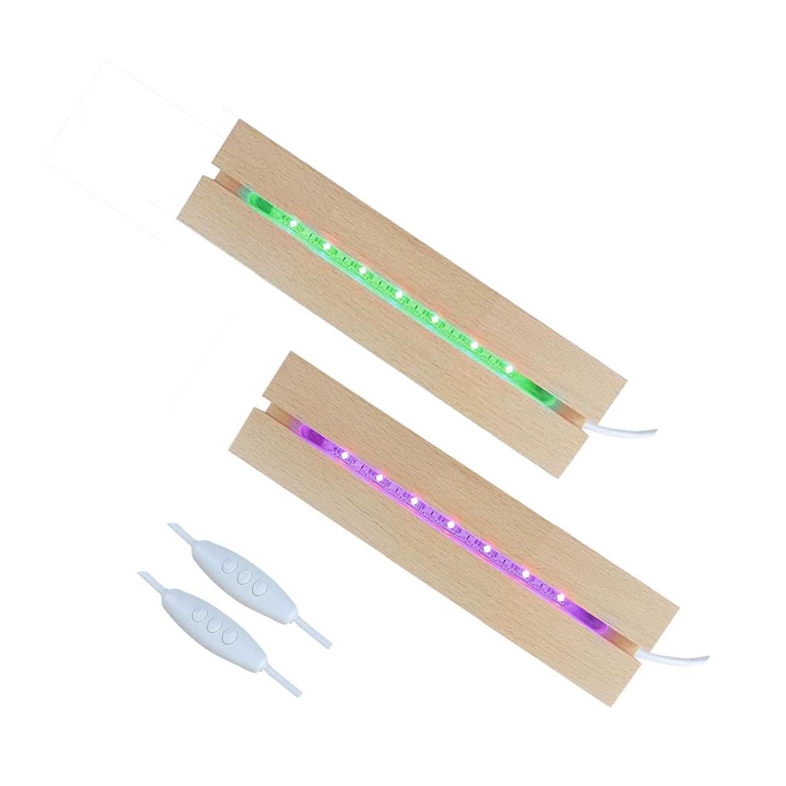 6 inch Rectangle Display Pedestal, Colorful Open Slot Rectangle Led Lights Di…