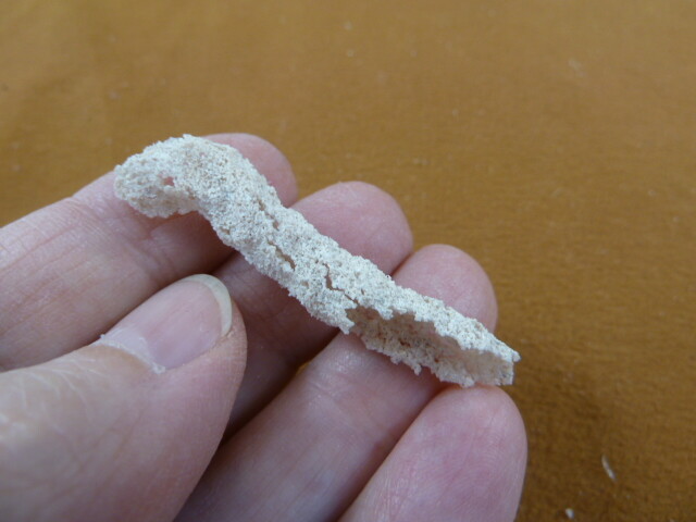 (r365-134) 1-7/8″ Fulgurite lightning strike beach sand glass Georgia fulgurites