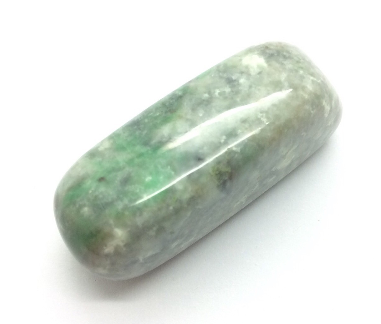 Siberian Jade Pebble Polished Green Jadeite Jade Stone Polar Urals Siberia #19