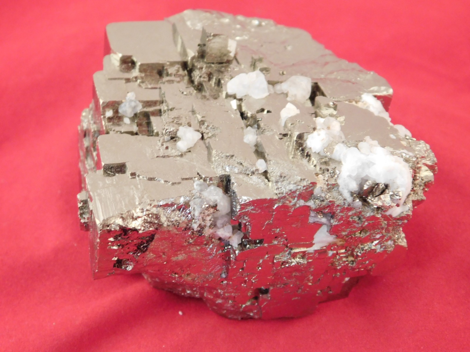 BIG! VERY Nice and 100% Natural Stepped Pyrite CUBE Cluster Peru 968gr