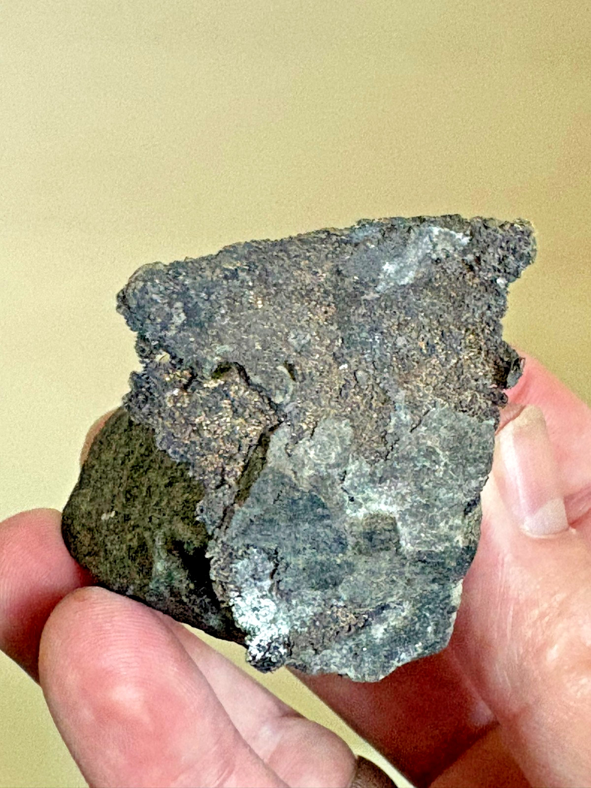 Silver, “sheet” of micro crystalline native, on matrix, Kongsberg,