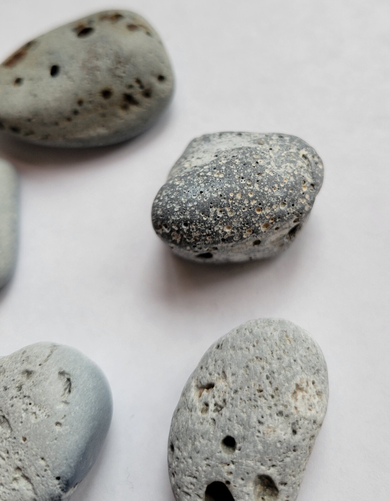 9 Pieces of Leland Blue Stone Mineral Slag Glass from Lake Michigan Beaches