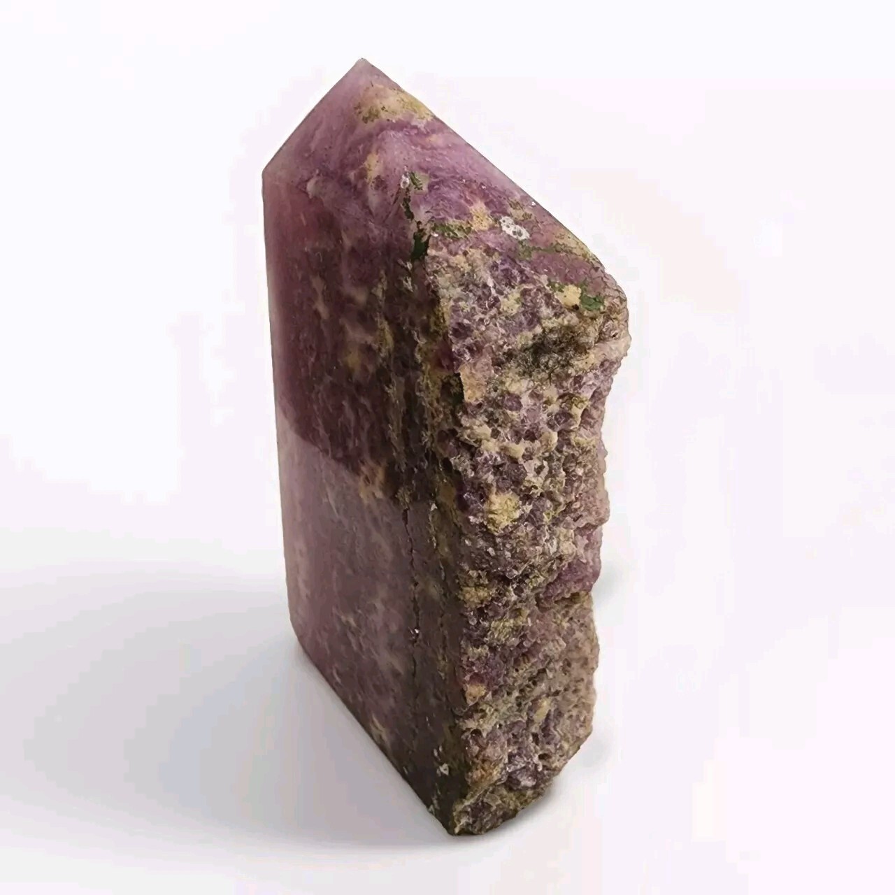 Large 3.75″ Purple Silk Fluorite Slab Rough Tower – USA