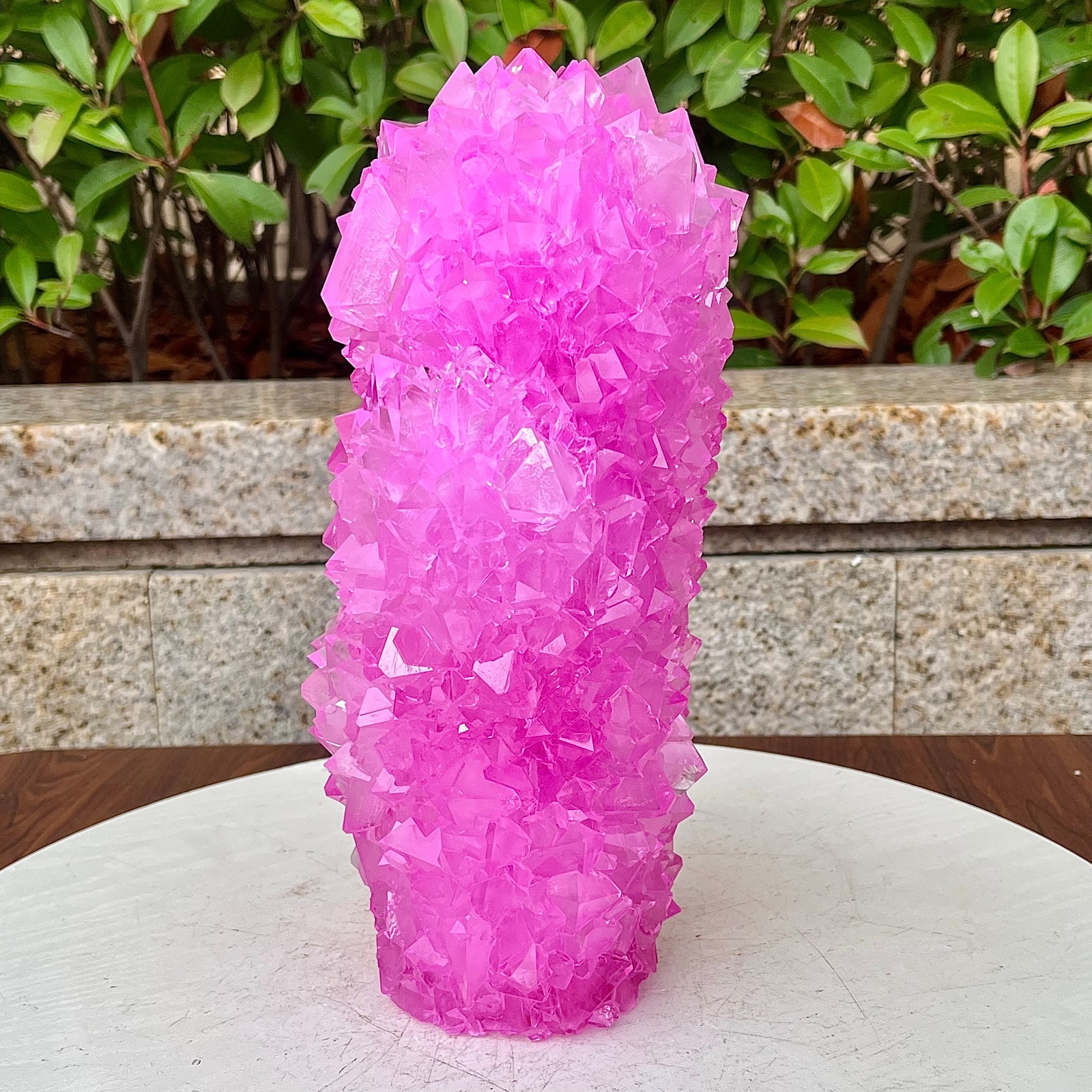6.87LB Restoration of high-quality pink crystal cluster columnar mineral sampl