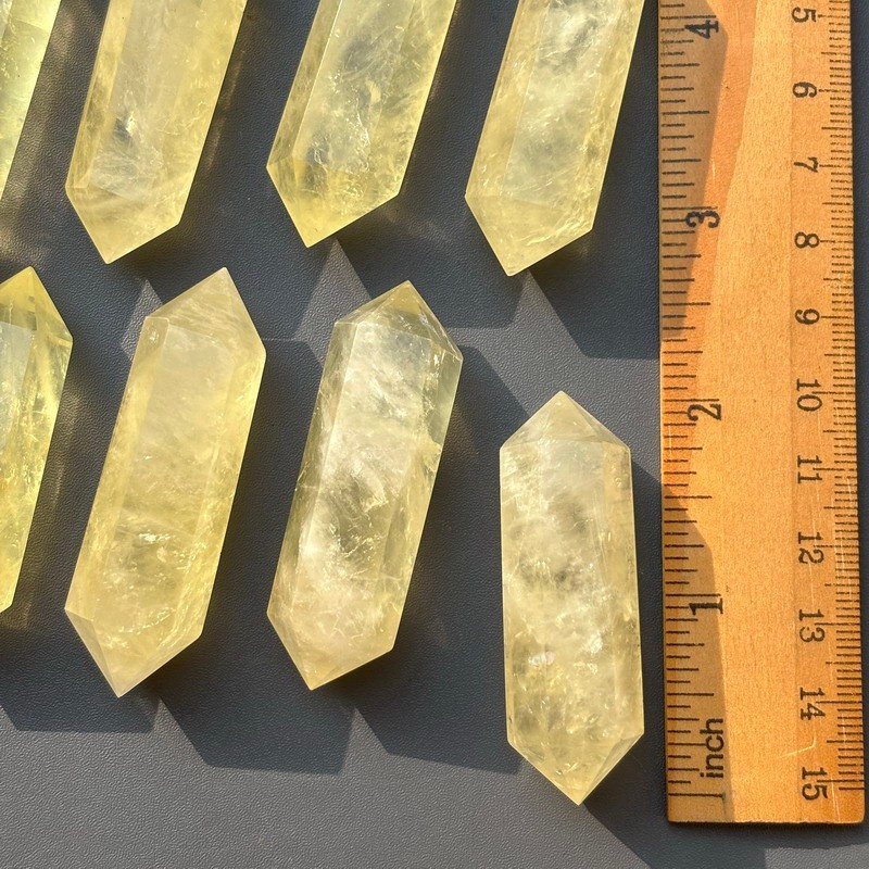 10pcs Stunning Citrine Crystal DT Point Double Terminated Citrine Point Wands