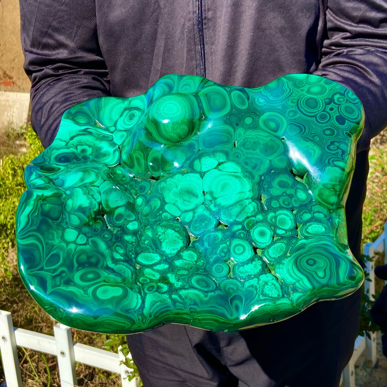 17.63LB Natural Polished Malachite Mineral freeform specimen Reiki Stone Healing