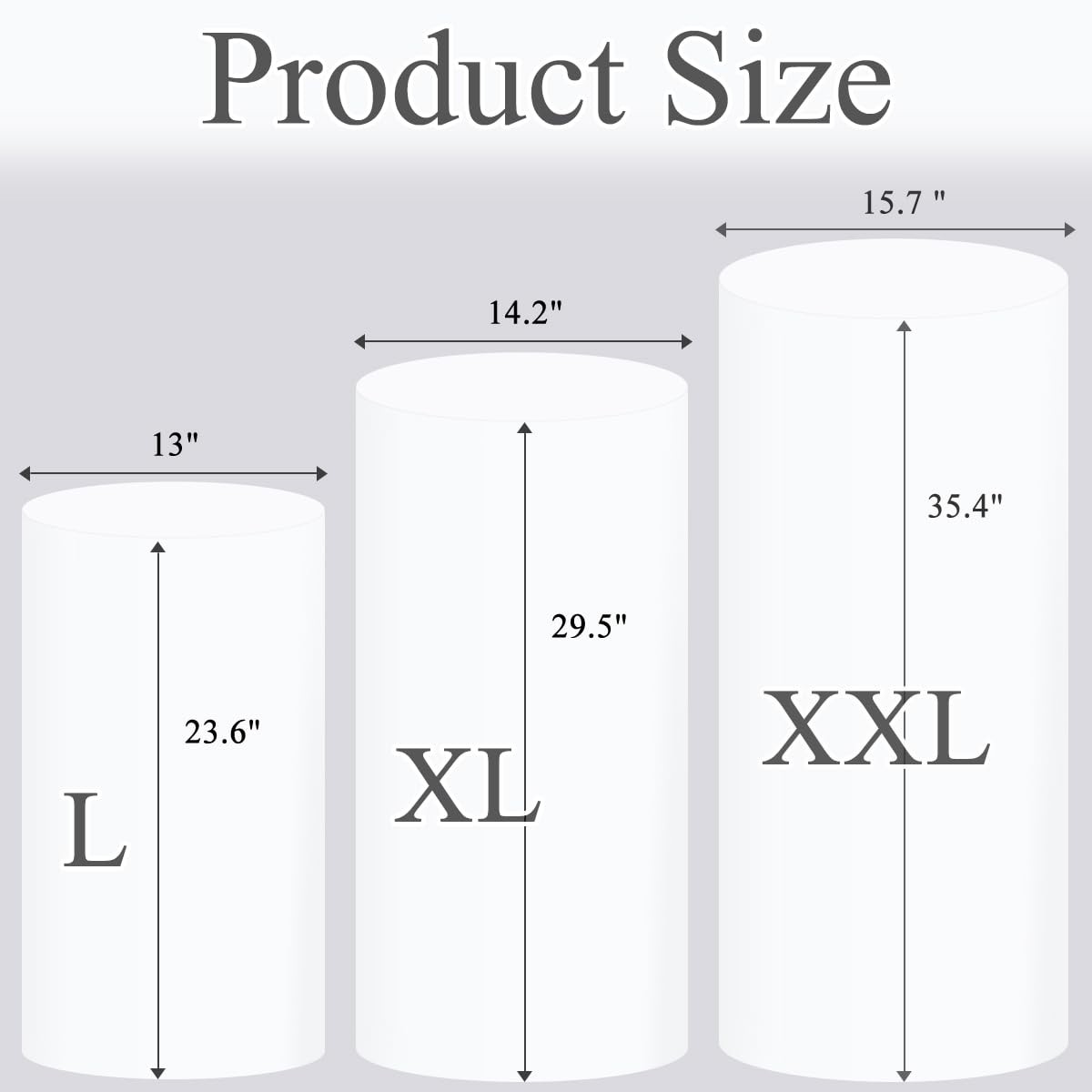 Cylinder Pedestal Stand Covers Spandex Flexible Display for Party Wedding Bab…