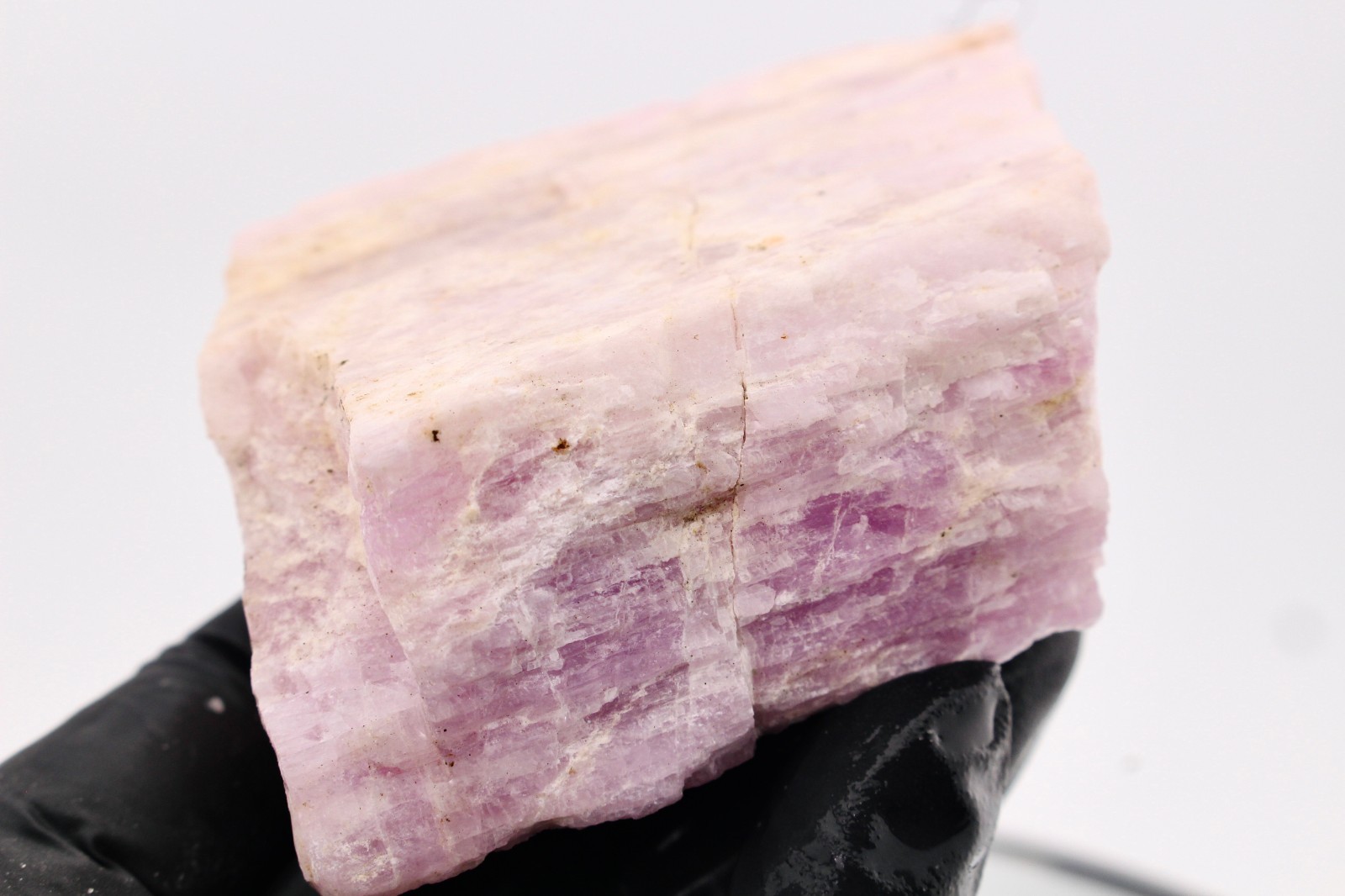 8.3oz UV ACTIVE Kunzite Nigeria Purple Lilac Raw Natural Rough Crystal Mineral