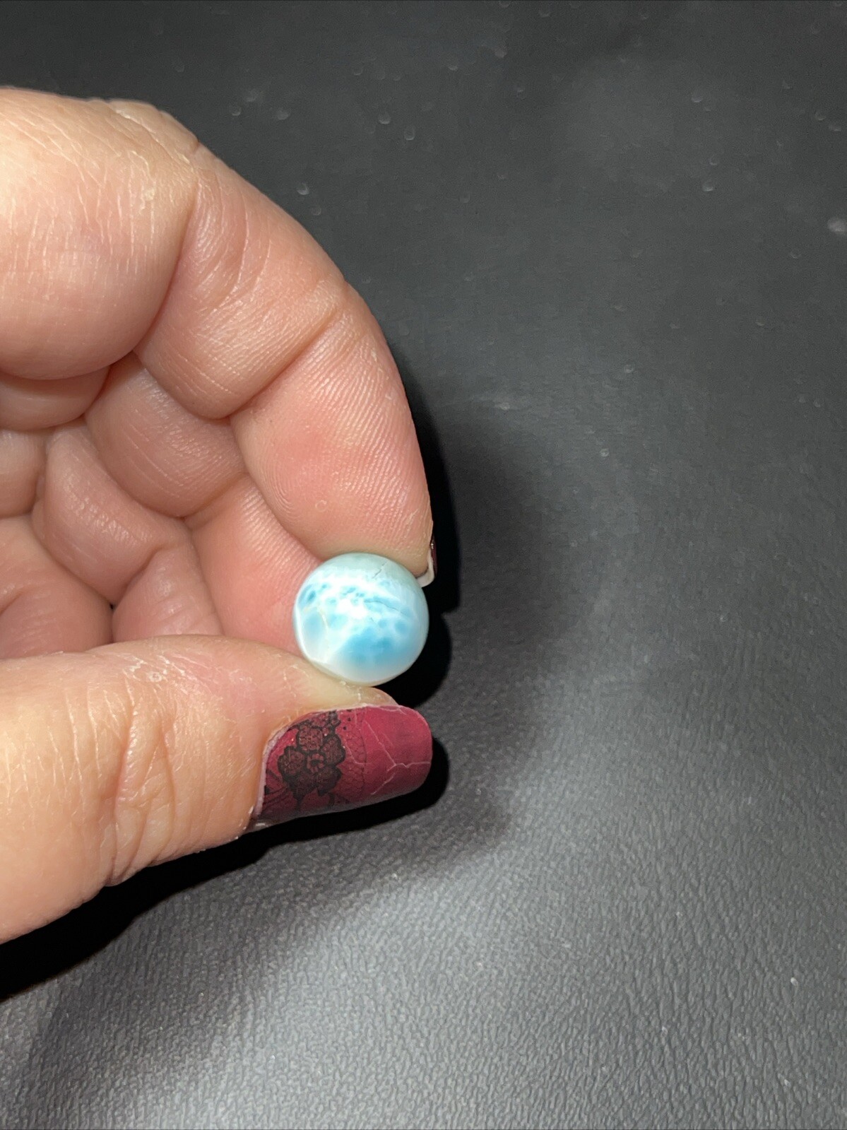 Larimar Mini Sphere Ball Orb Marble 12mm