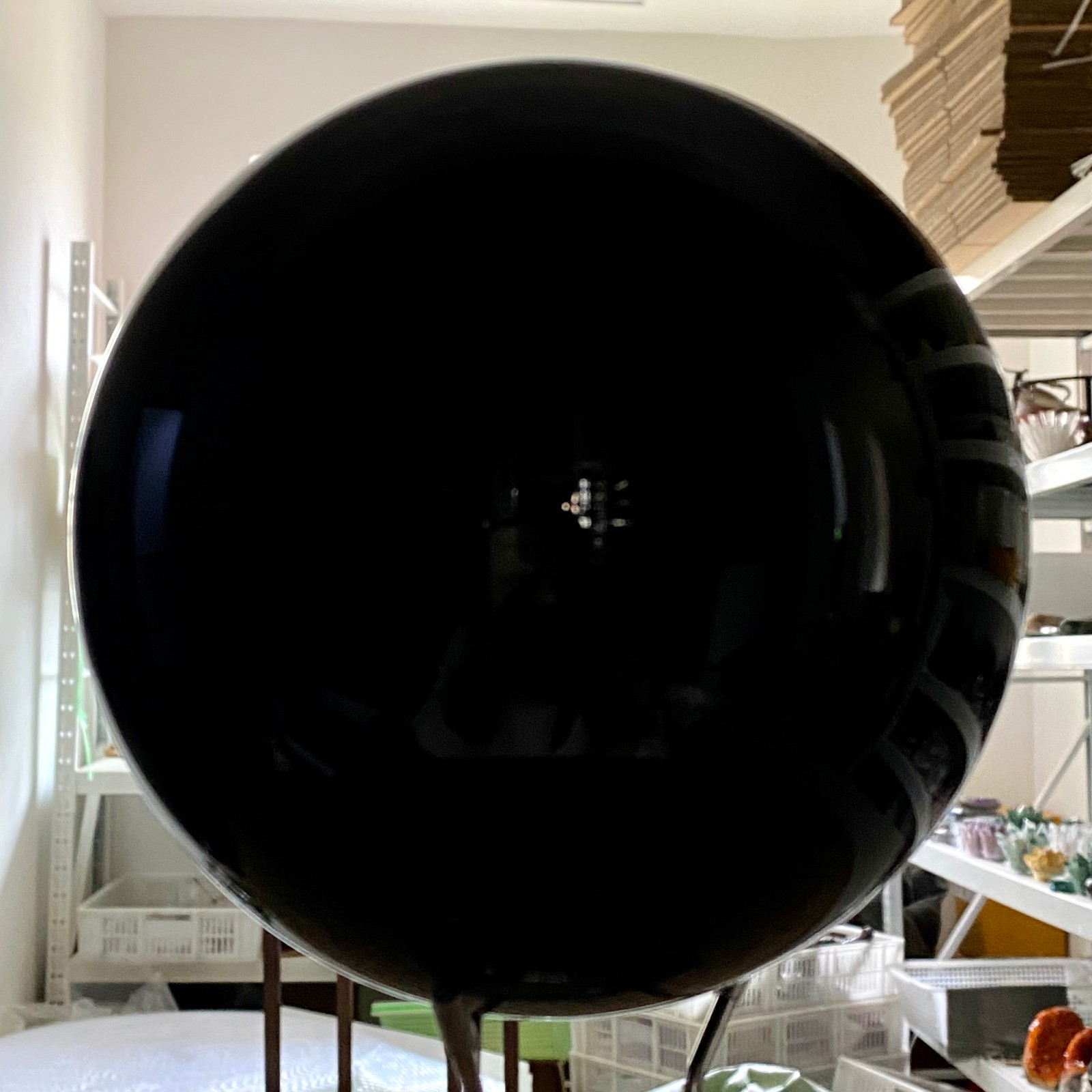 11.9 lb Natural Obsidian Crystal Ball Polished Sphere Psychic Reading